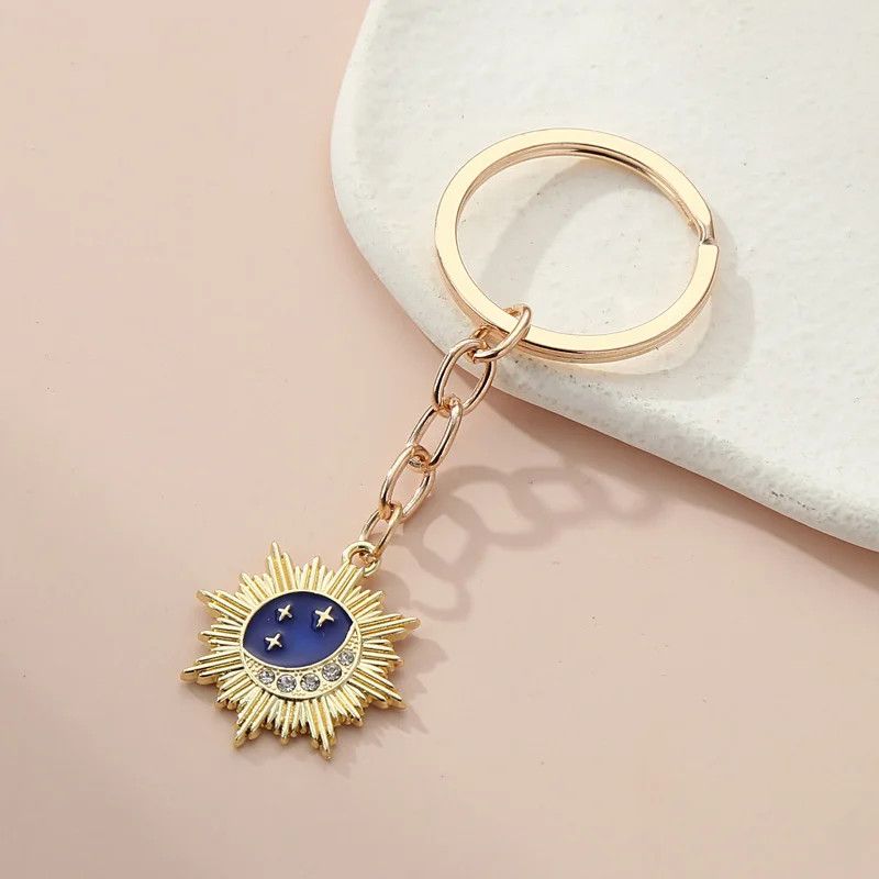 Jewelry Cute Enamel Sun Keychain Star Moon Size ONE SIZE - 2 Thumbnail