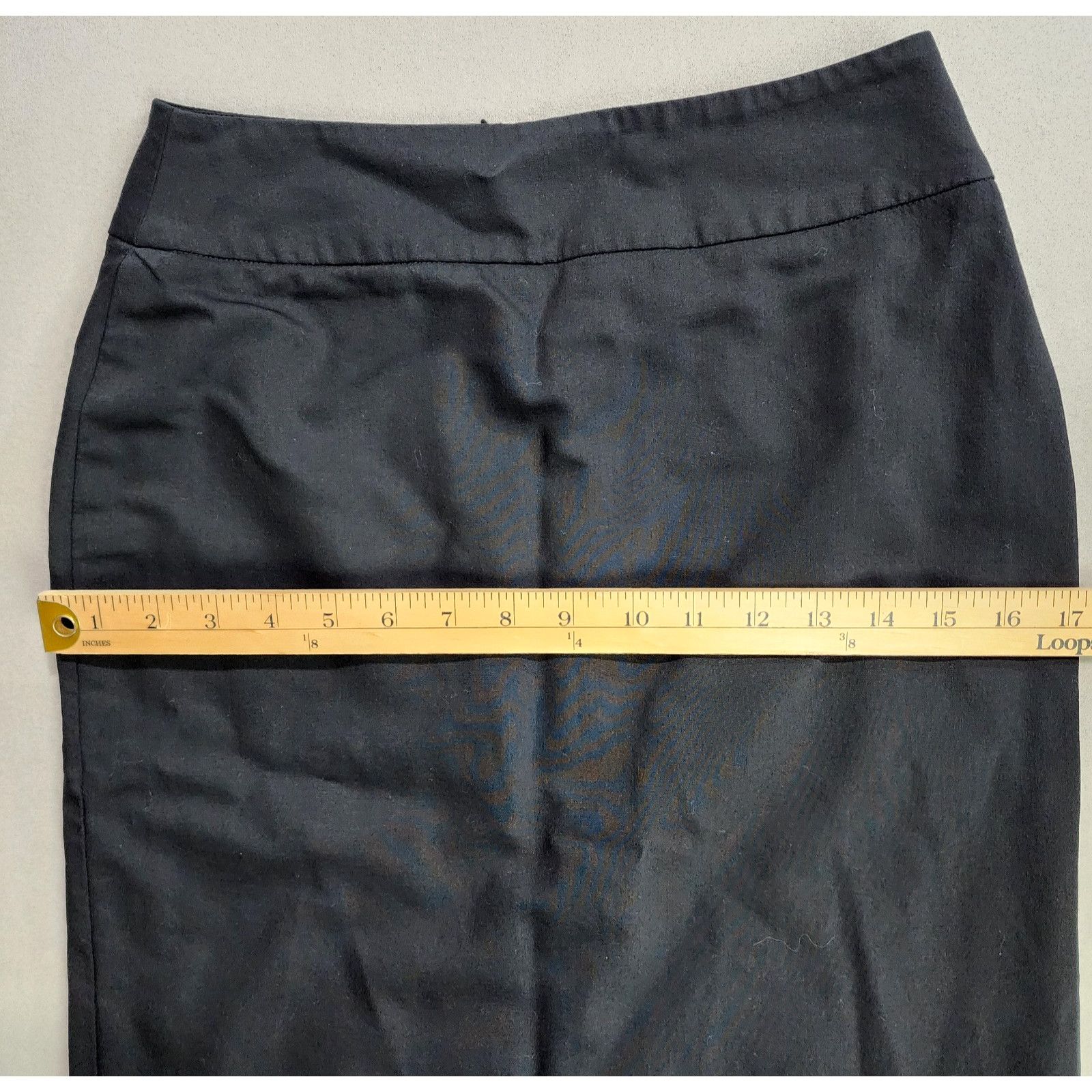 Other Teen Flo Pencil Skirt Size 4 Black Wool Knee-Length Lined Size 27" / US 4 / IT 40 - 6 Thumbnail