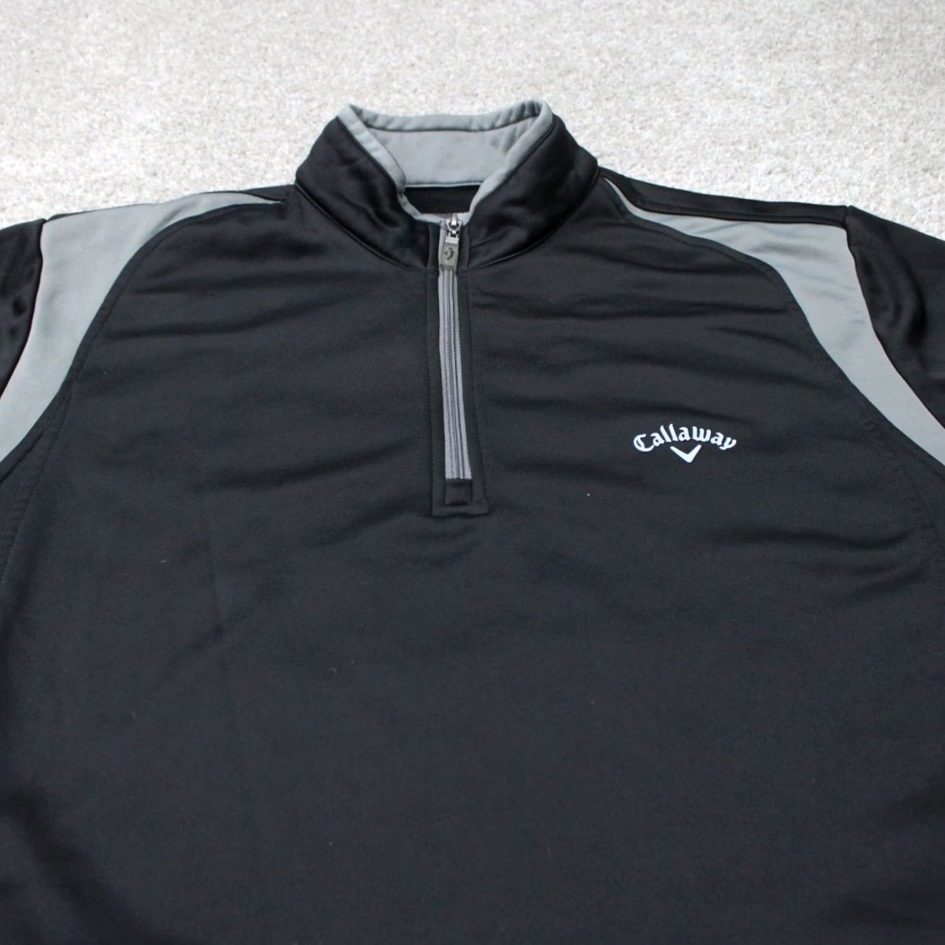 Callaway Callaway Sweatshirt Men Large Black 1/4 Zip Golf Polyester Long Sleeve w/Pockets Size US L / EU 52-54 / 3 - 4 Thumbnail