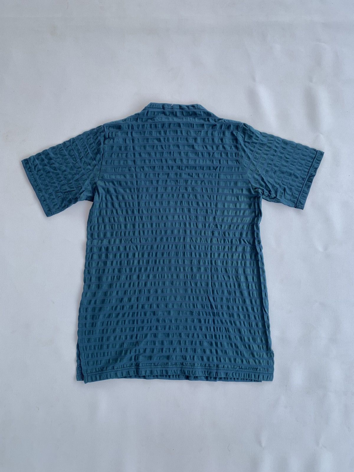 Issey Miyake Suny Madonna Gothic Stripe IsseyStyle Japanese Green Tshirt Size US M / EU 48-50 / 2 - 8 Thumbnail