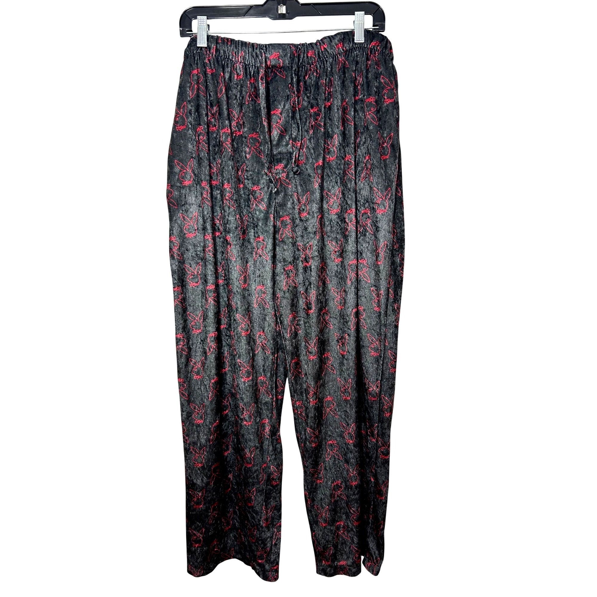 Playboy Playboy under wear Men’s Black Pajama Lounging Pants XL Red Size US 33 - 1 Thumbnail
