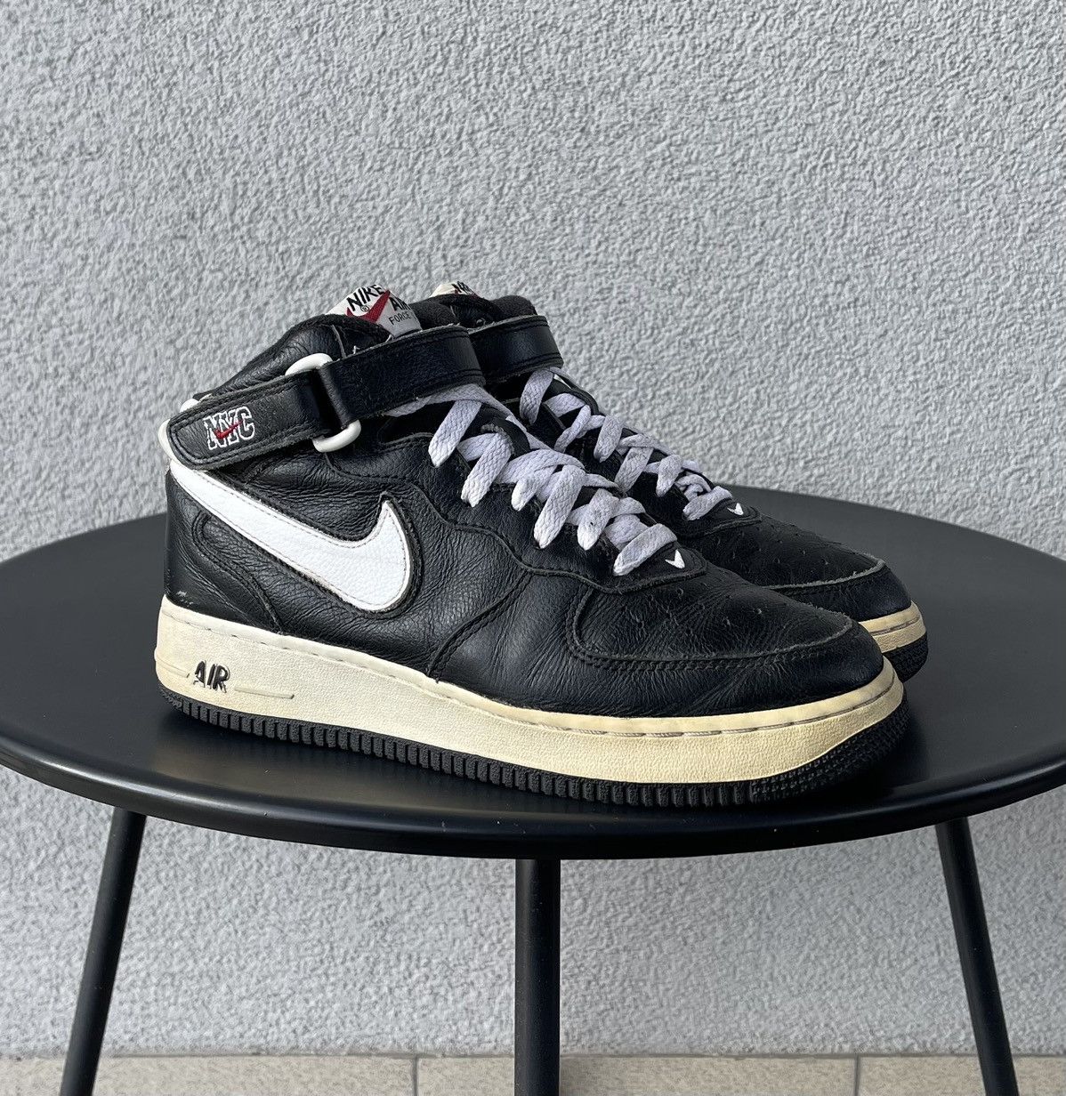 Vintage 2003 Nike Air Force 1 NYC New York Mid Shoes Leather