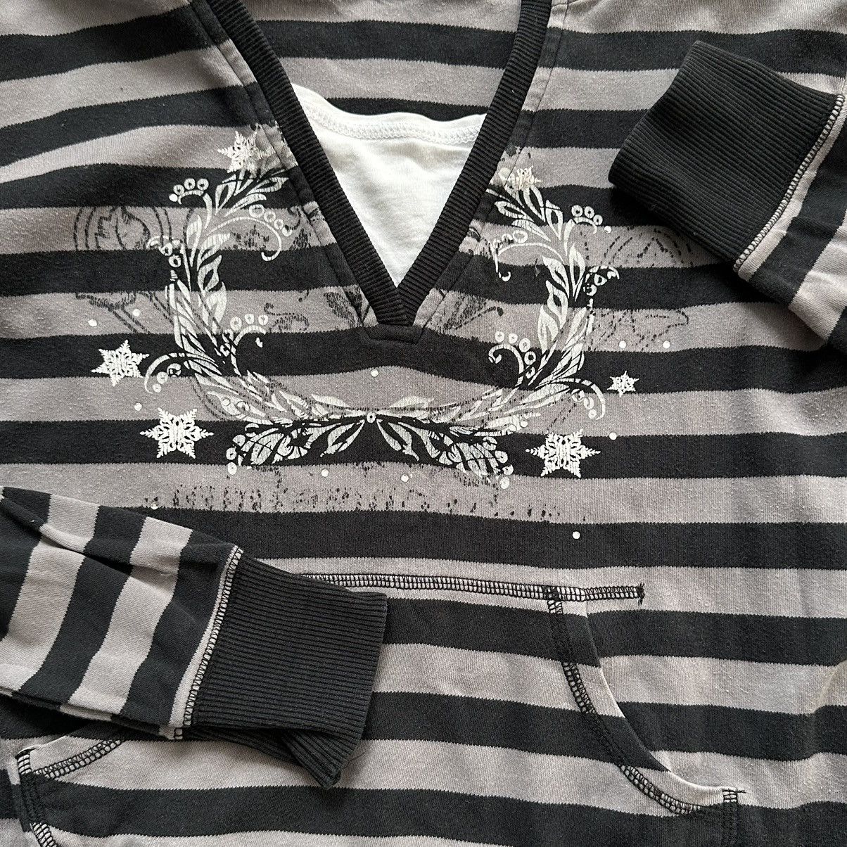 Hysteric Glamour Japan Striped Margiela Vibe Hoodie Hysteric Glamour Style Size S / US 4 / IT 40 - 9 Thumbnail
