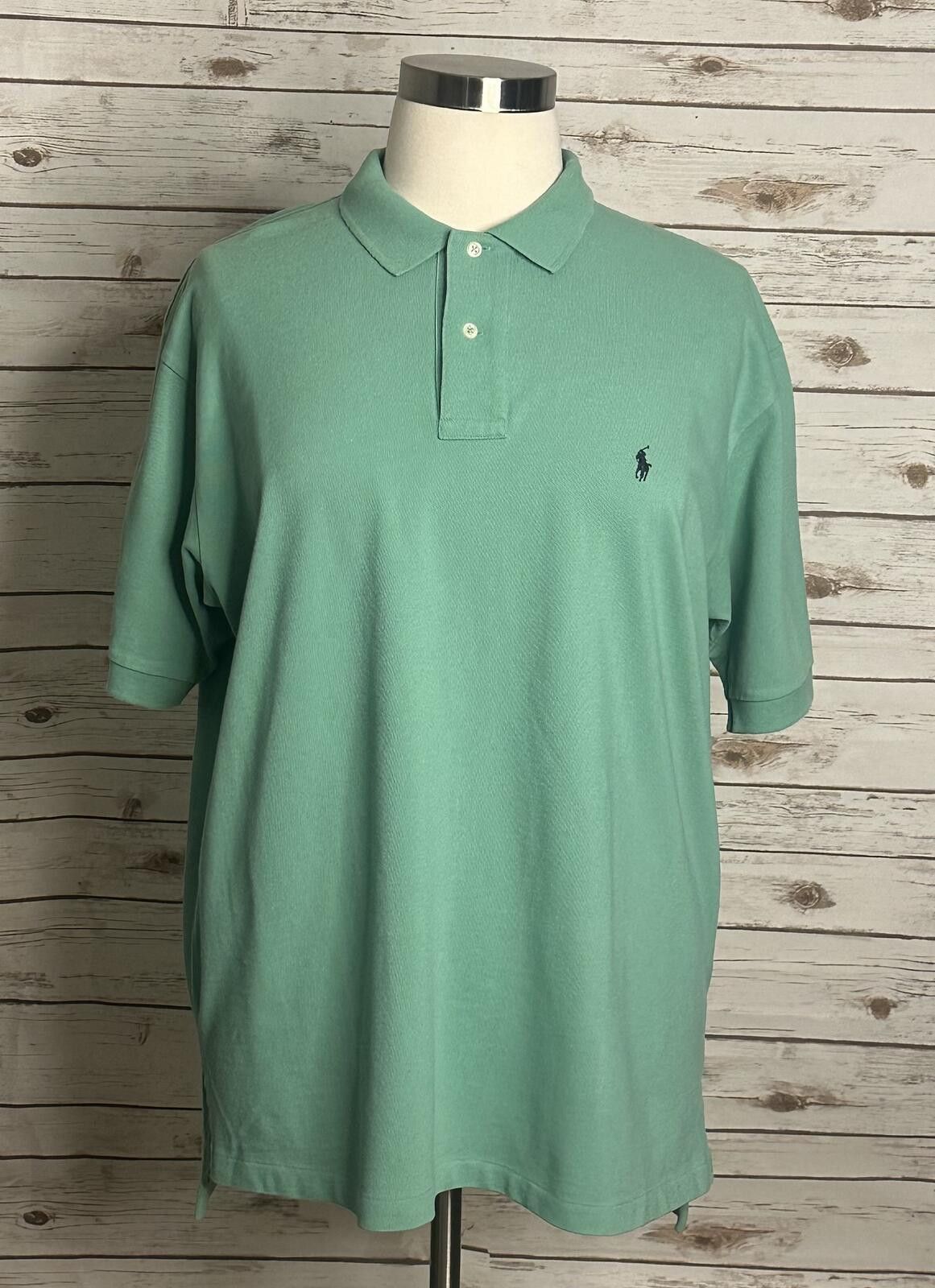 Polo Ralph Lauren Polo Ralph Lauren green cotton short sleeve polo shirt XXL Size US XXL / EU 58 / 5 - 1 Thumbnail