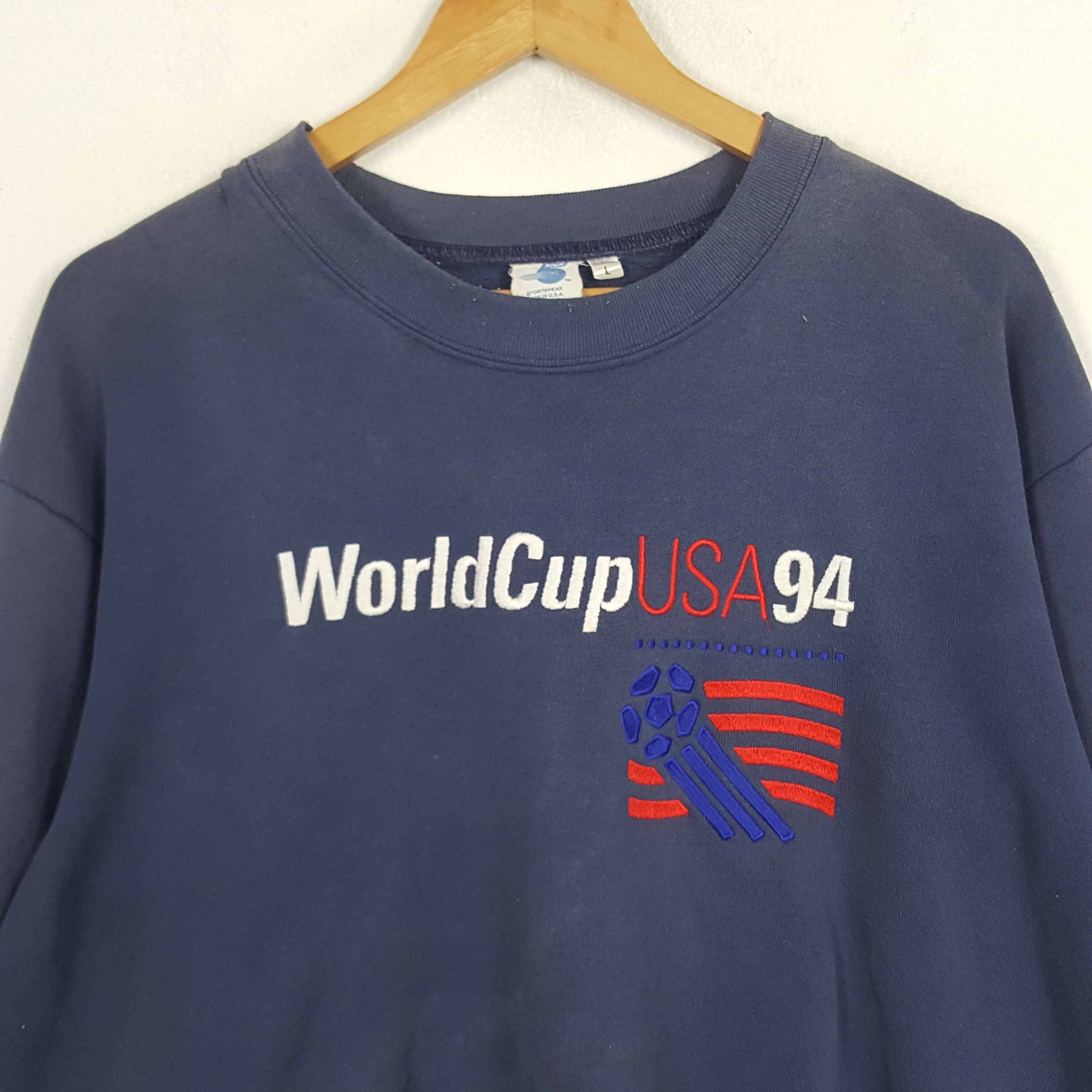 USA Olympics × Vintage Vintage 90's World Cup USA 94 Sports Style Sweatshirt Size US L / EU 52-54 / 3 - 2 Thumbnail