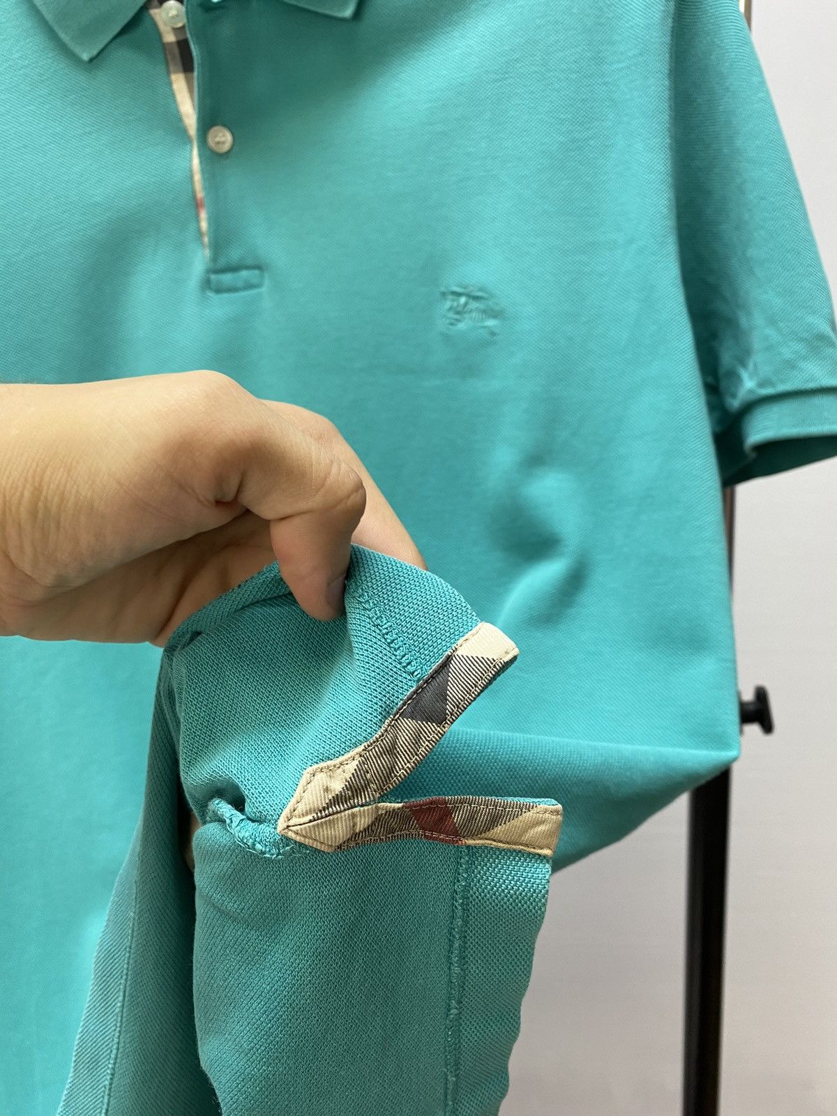 Other Burberry Brit Polo Shirt Nova Check Details Size US XL / EU 56 / 4 - 9 Thumbnail