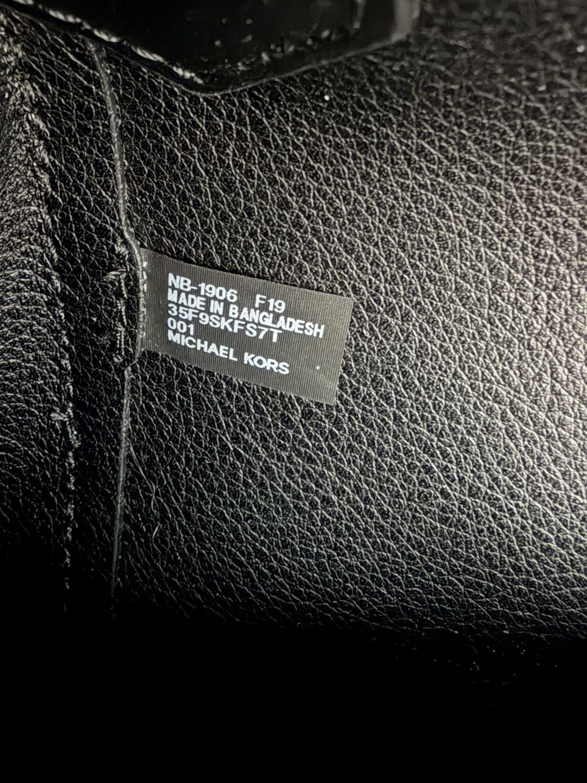 Michael Kors Michael Kors Black Leather Tote Bag Size ONE SIZE - 6 Thumbnail