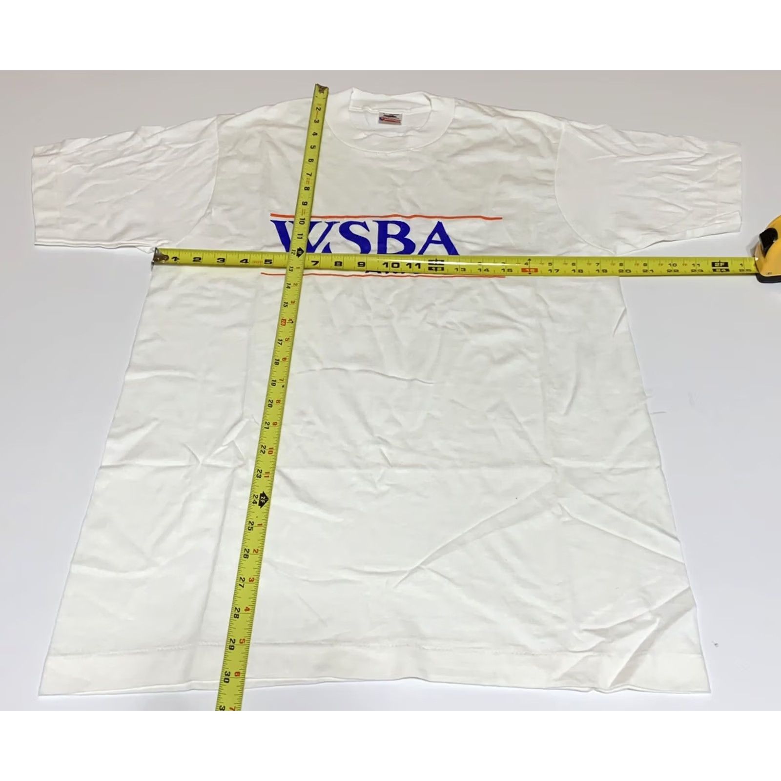 Vintage VINTAGE Pennsylvania WSBA Radio AM 910 T-Shirt Mens Size L/M White Short Sleeve Crew Neck 90s Logo Graphic Print Size US L / EU 52-54 / 3 - 4 Thumbnail