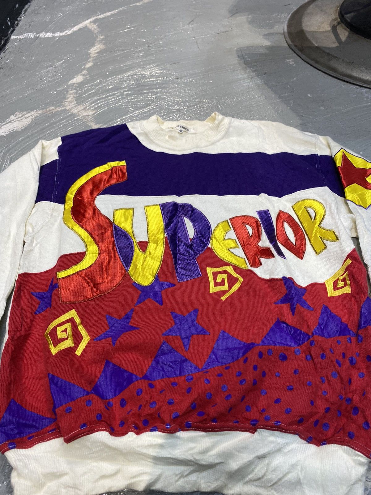 Japanese Brand Vintage sweatshirt multi colour japan 🇯🇵 Size US XL / EU 56 / 4 - 3 Thumbnail