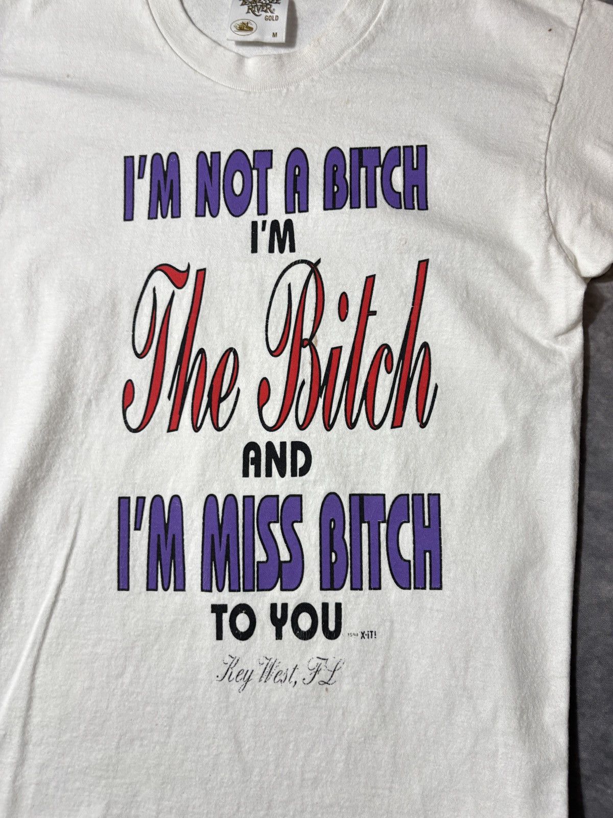 Vintage Y2K "Miss Bitch" Tee Misprint Ironic Joke Diva Vintage Brat Size US S / EU 44-46 / 1 - 3 Thumbnail