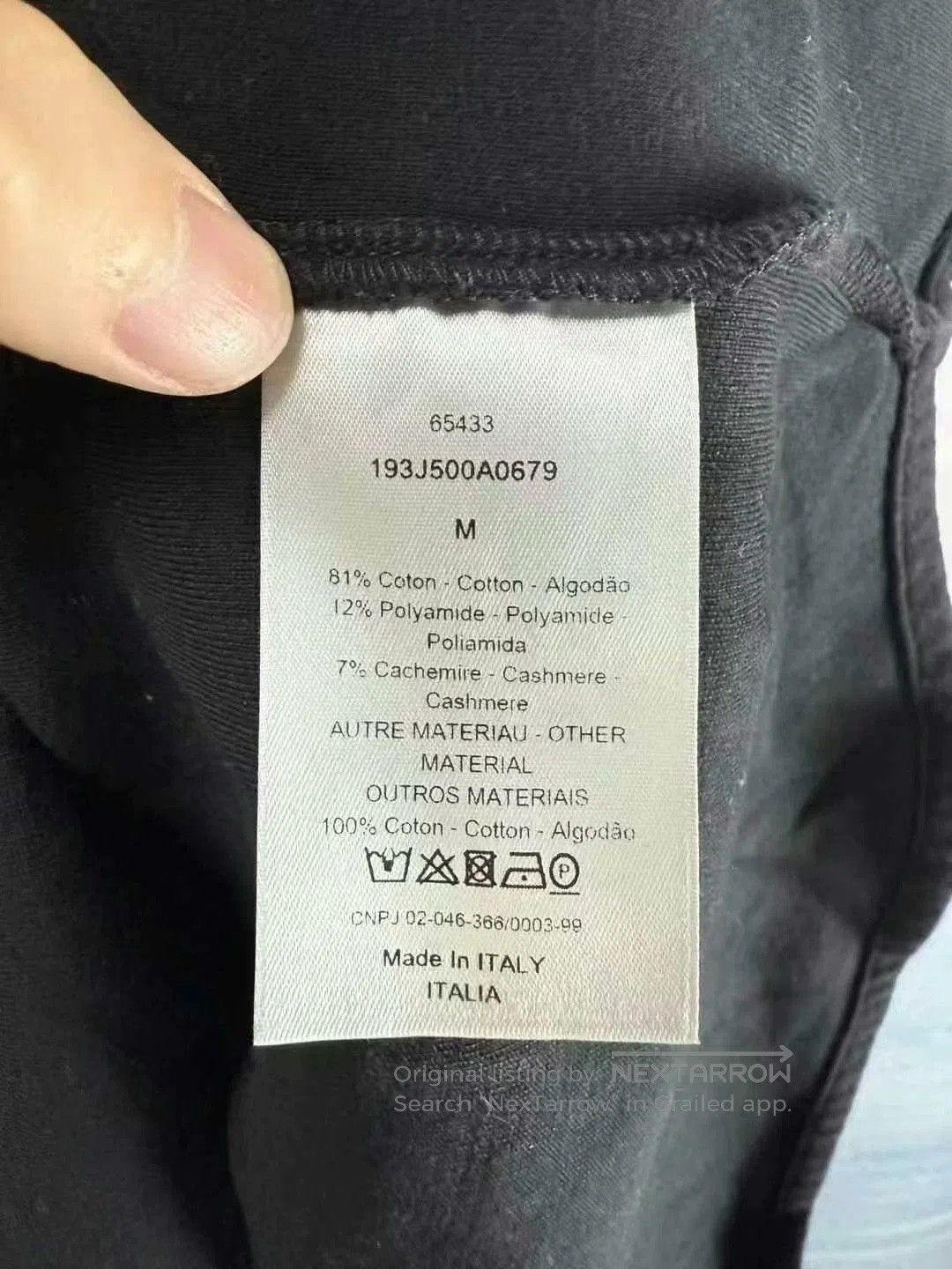 Dior Dior Black Wool Shirt with Pocket Embroidery. Size US M / EU 48-50 / 2 - 4 Thumbnail