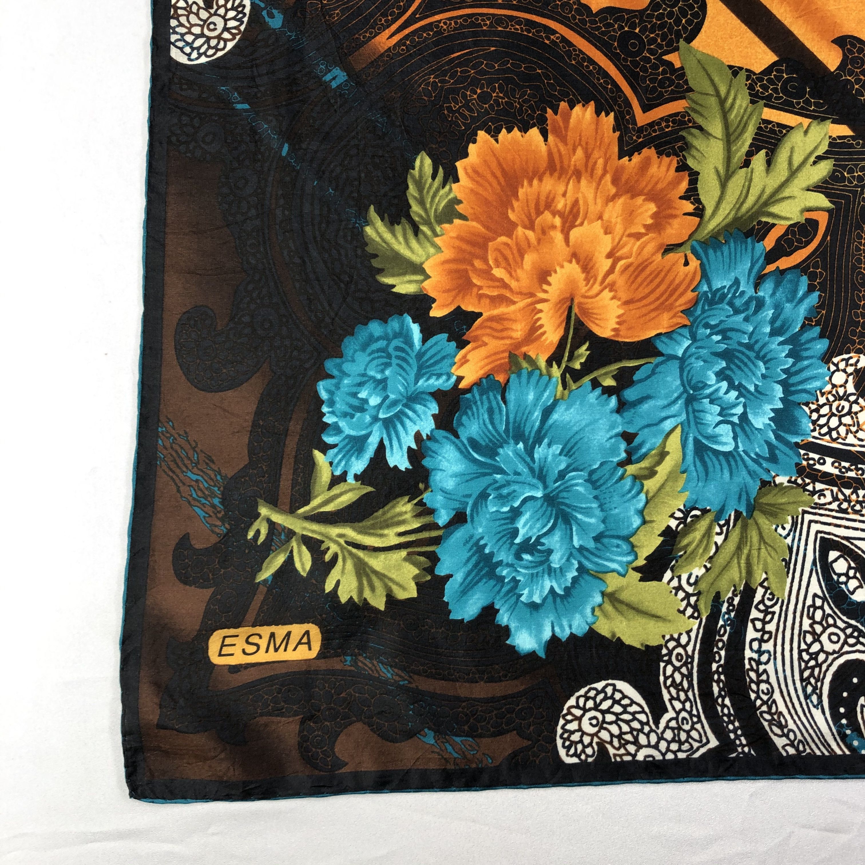 Vintage Vintage Esma Silk Scarf Size ONE SIZE - 3 Thumbnail