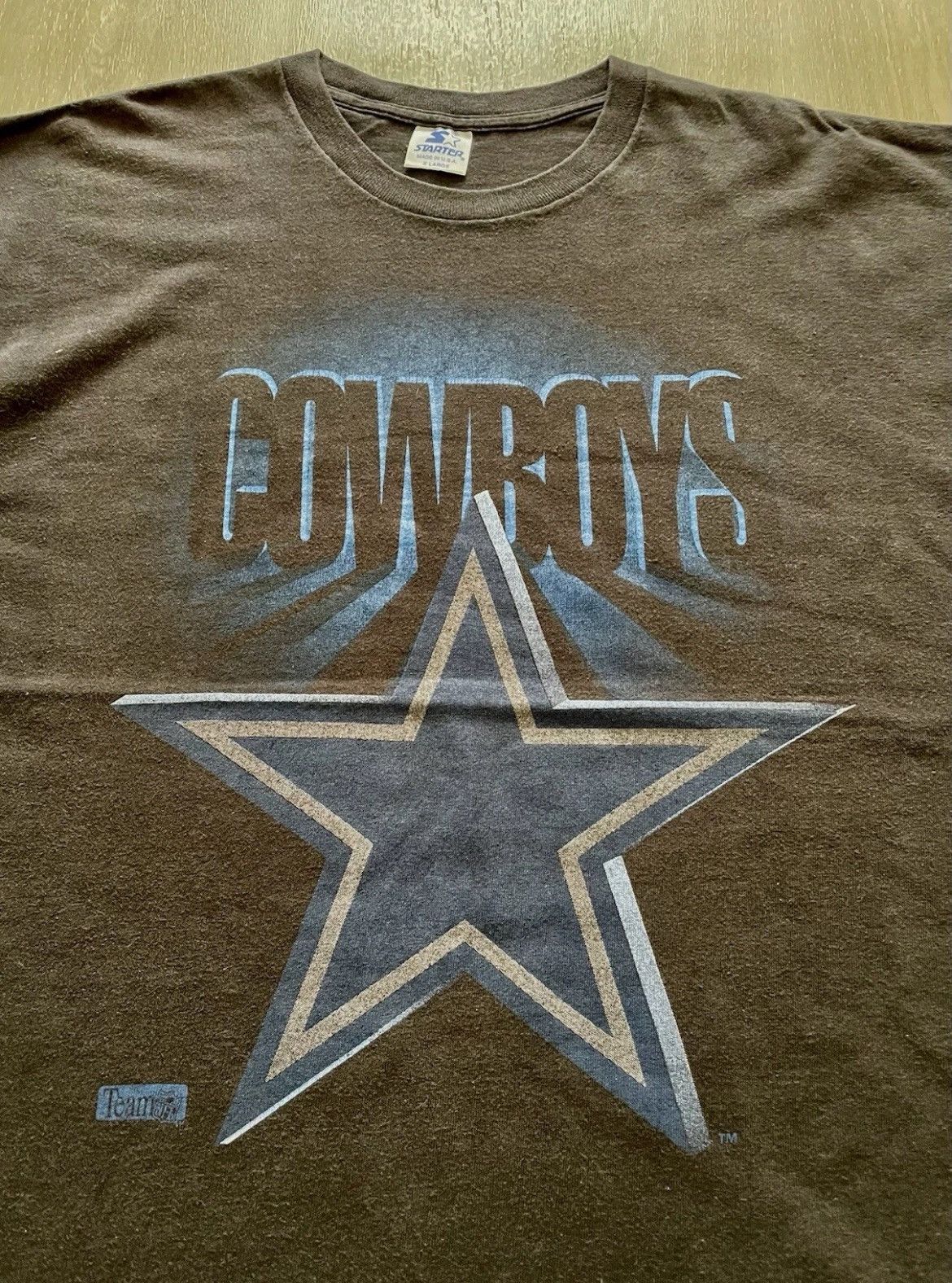 Starter Vintage 90s Starter Dallas Cowboys Shadow Star Logo Shirt Size US XL / EU 56 / 4 - 2 Thumbnail