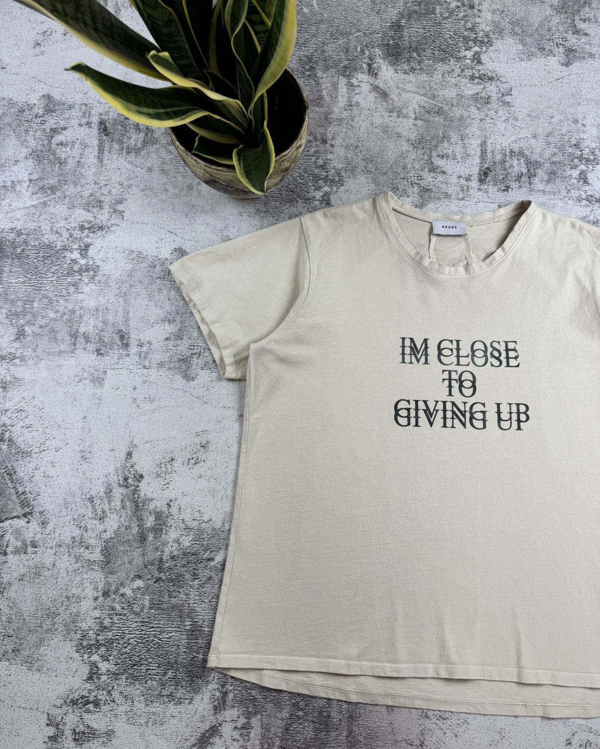 Rhude RHUDE I am Close to Giving Up Rap Hip Hop Jersey T Shirt Tee Size US M / EU 48-50 / 2 - 5 Thumbnail