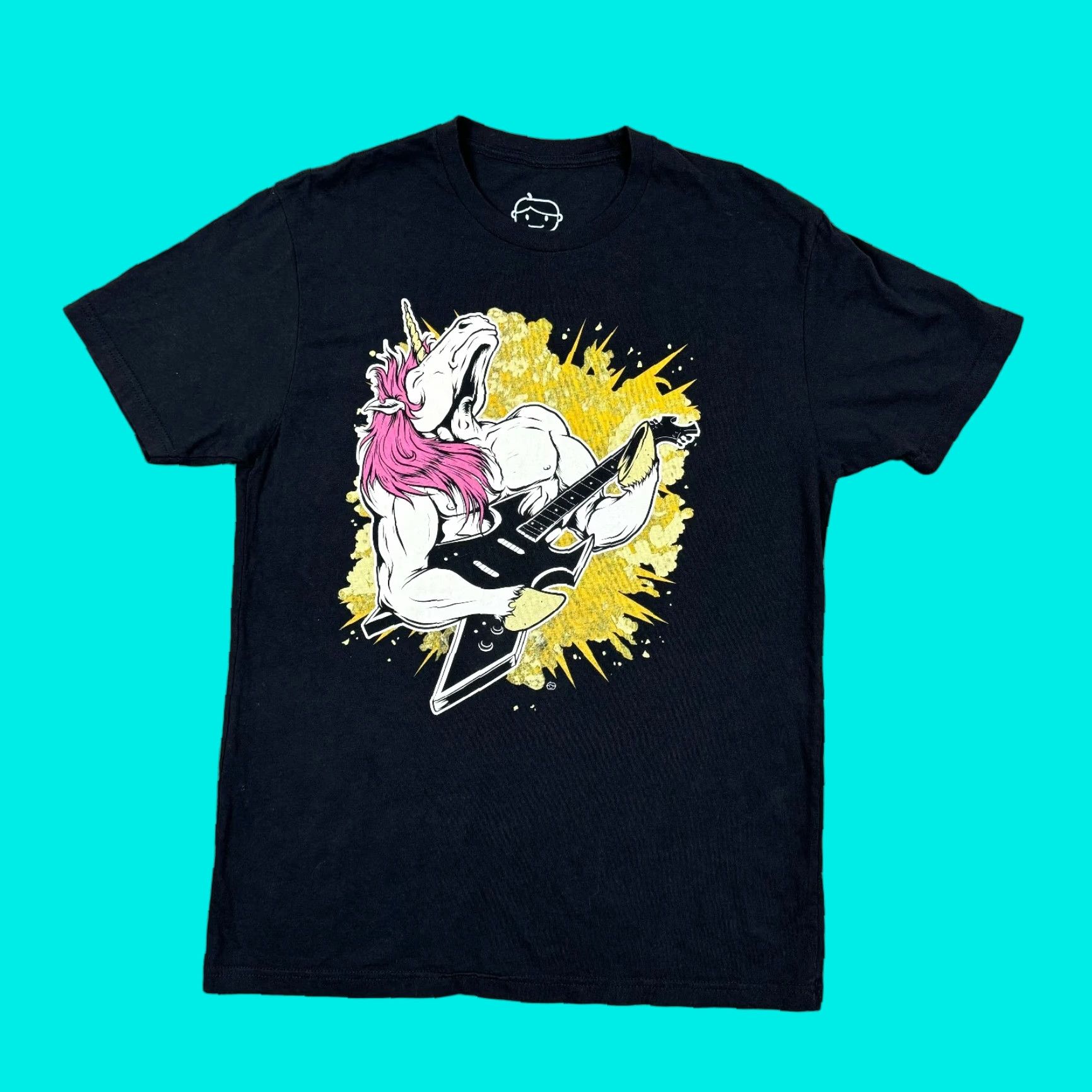 Logo 7 Goodie Two Sleeves T-Shirt Mens L Black Unicorn Logo Short Sleeve Crew Neck Size US L / EU 52-54 / 3 - 1 Thumbnail