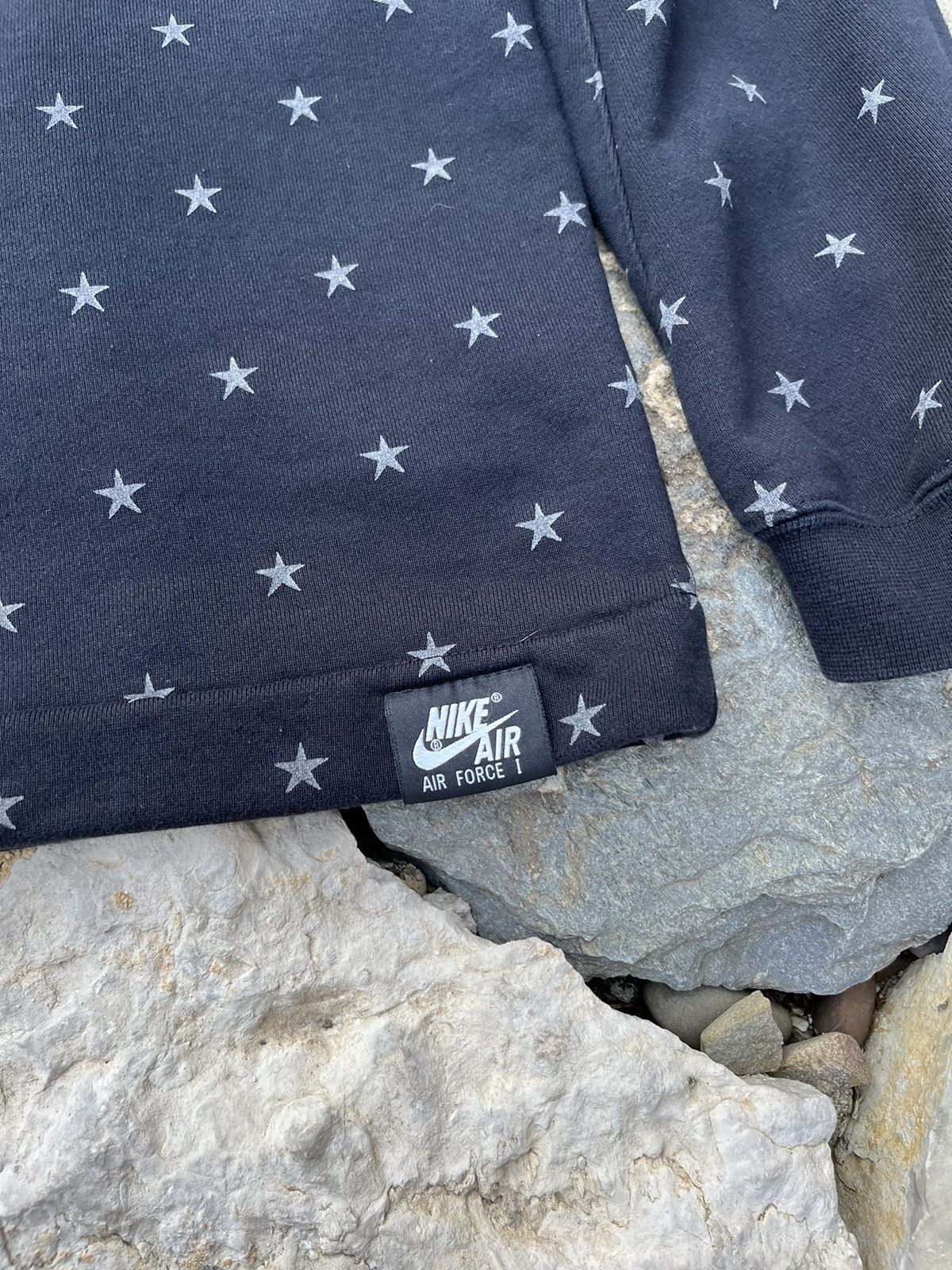 Nike × Vintage rare Nike AF1 Air Force 1 sweatshirt star all over print Size US M / EU 48-50 / 2 - 12 Thumbnail