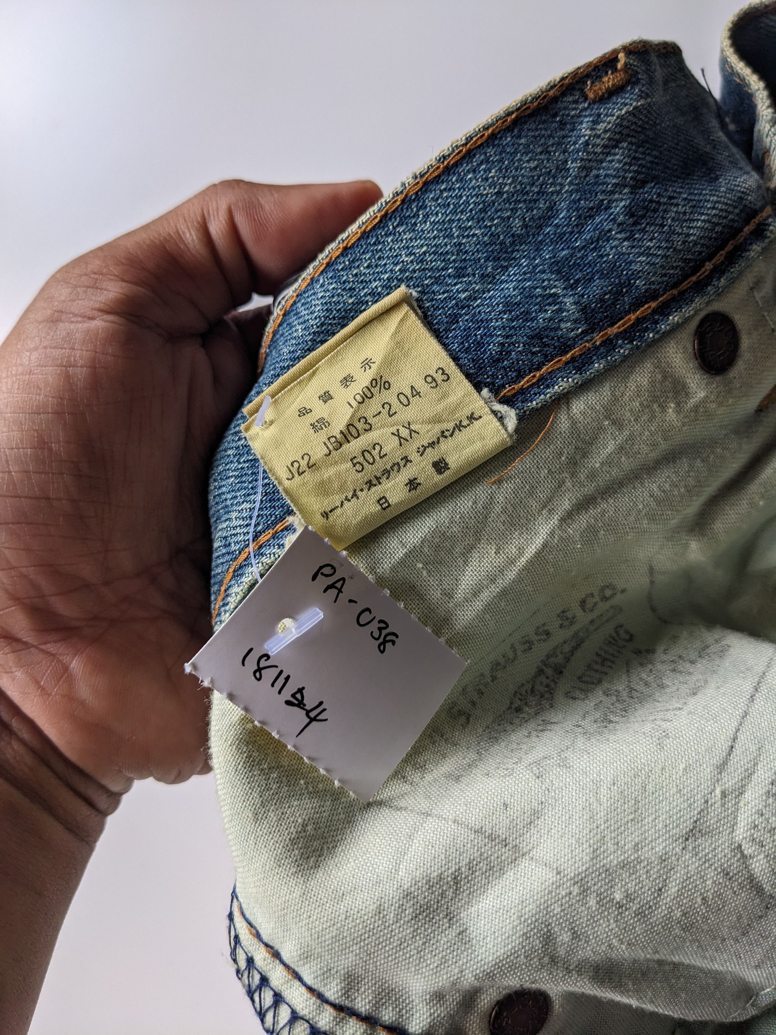 Levi's × Levi's Vintage Clothing × Vintage Vintage Levi's 502 Big E selvedge jeans Size US 31 - 8 Thumbnail