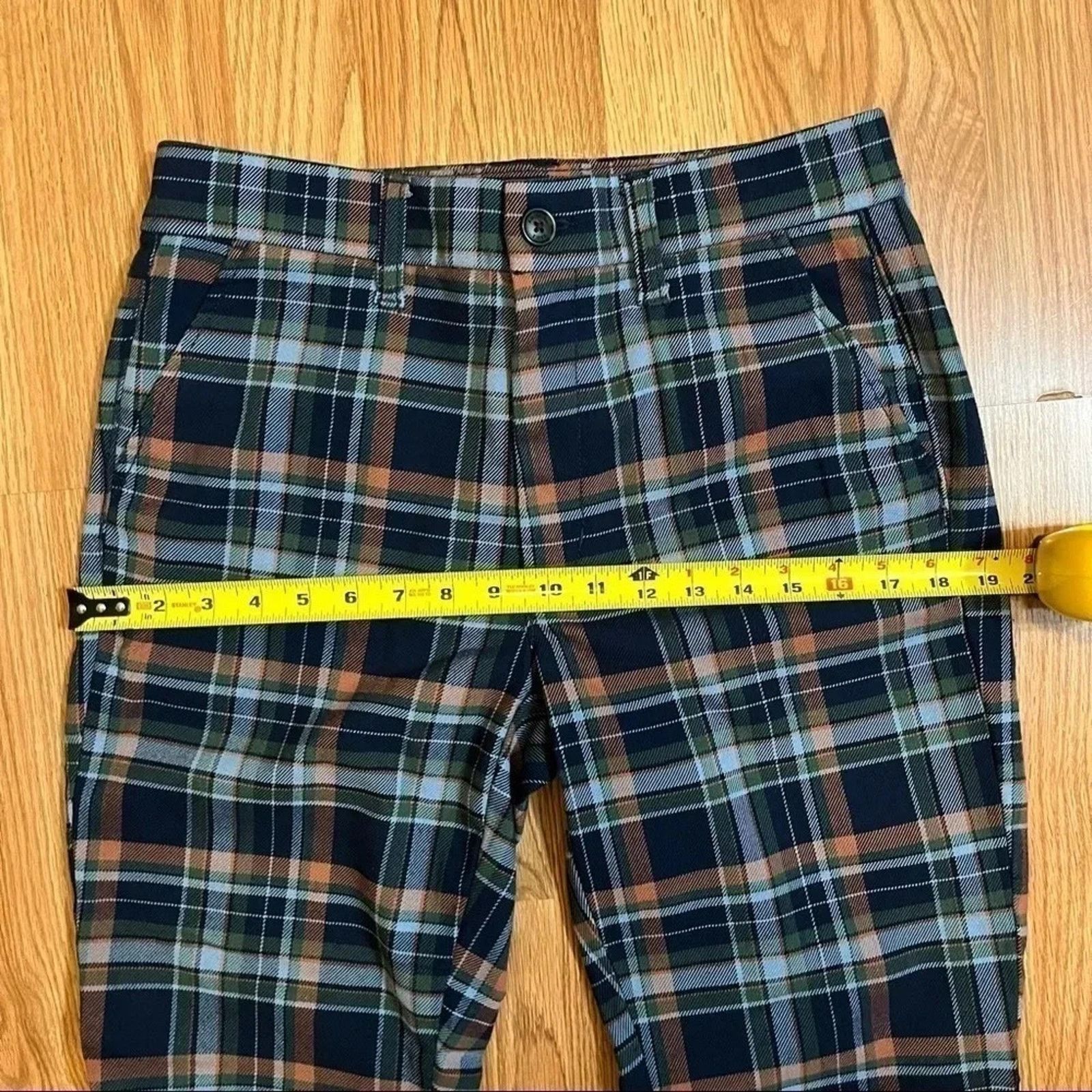 American Eagle Outfitters American Eagle Super High Rise Skinny Trousers Sz 6 Plaid Size 28" / US 6 / IT 42 - 7 Thumbnail