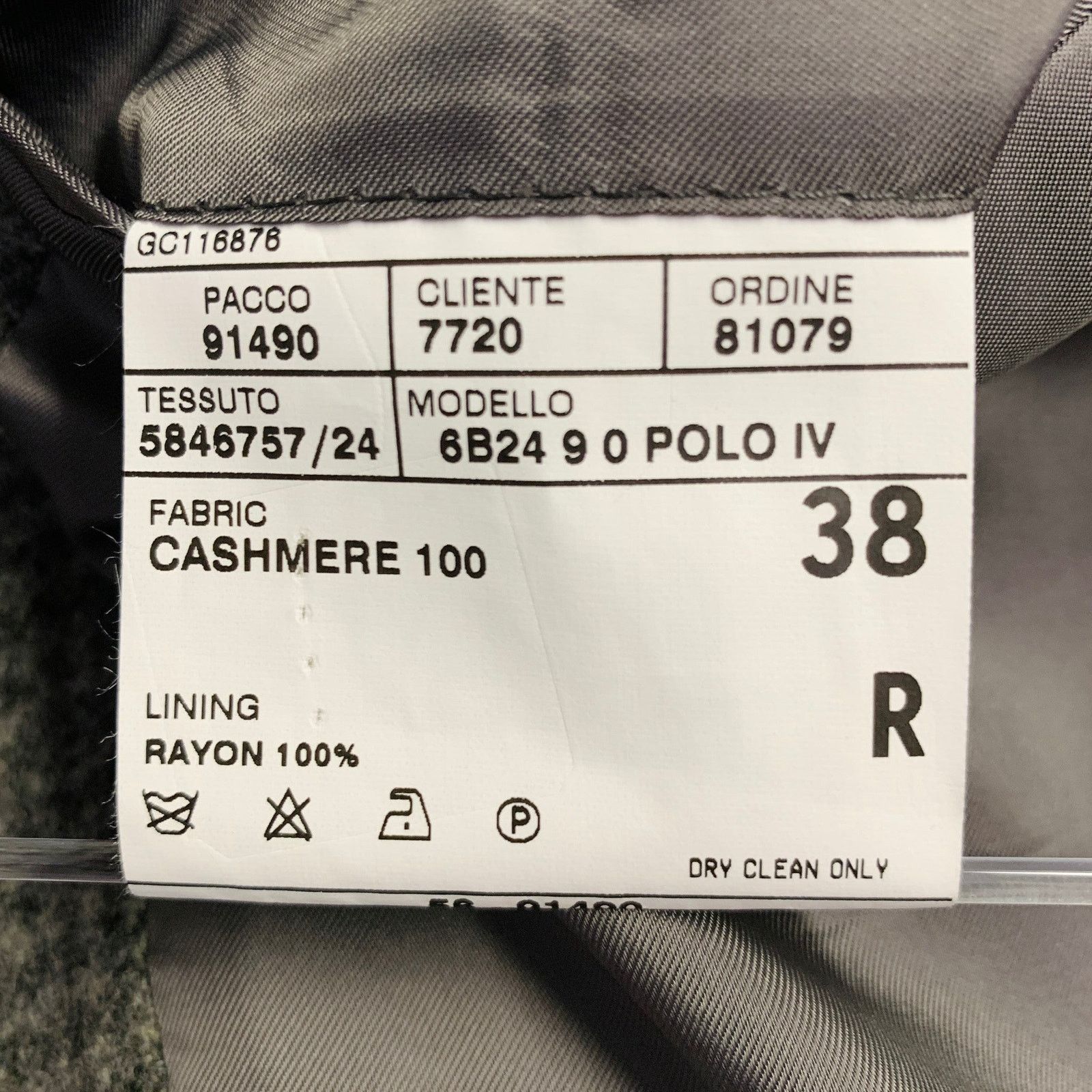 Ralph Lauren Size 38 Regular Grey Light Grey Plaid Cashmere Sport Coat Size 38R - 10 Thumbnail