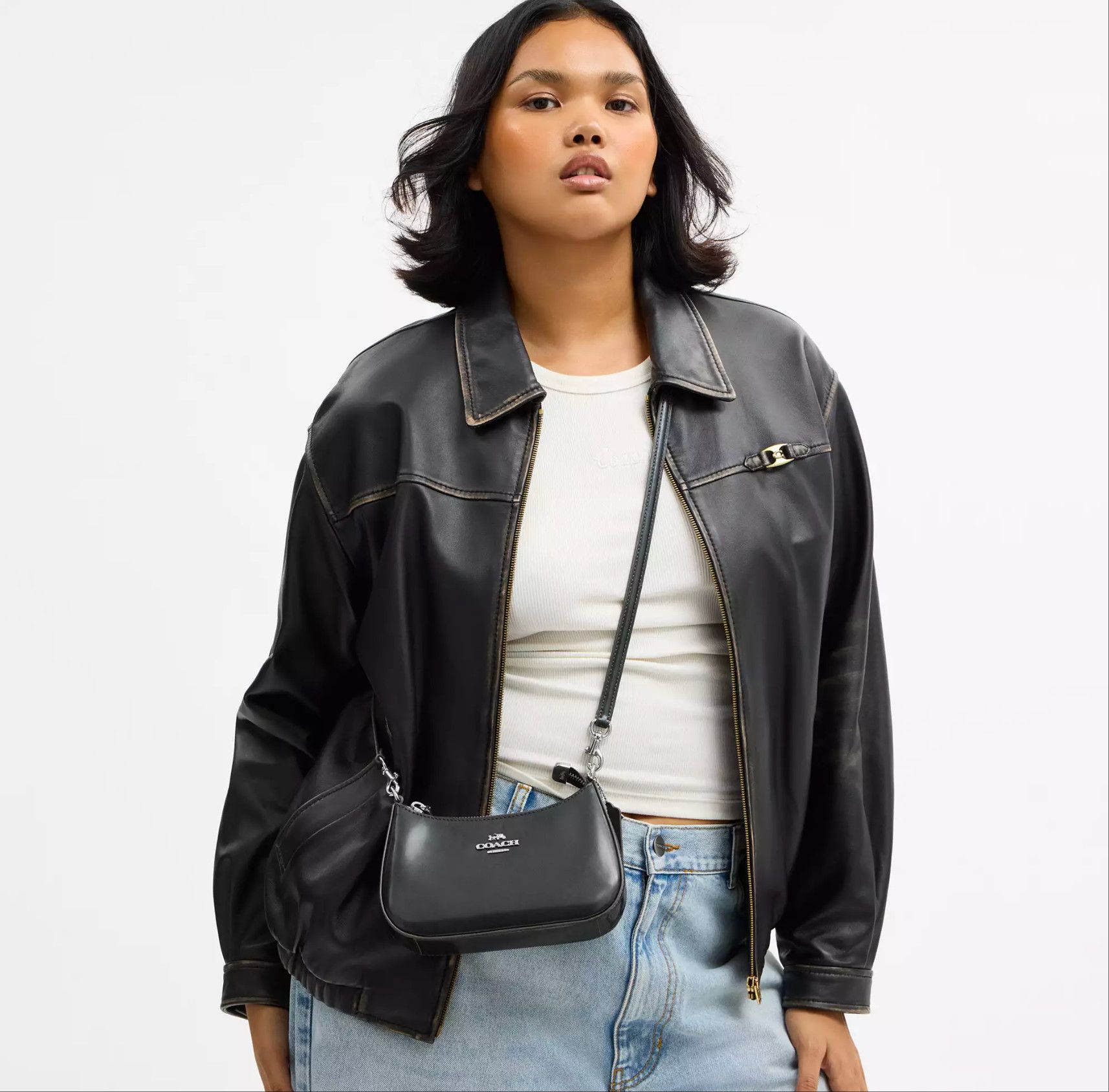 Coach Teri Mini Crossbody Bag CCE83 Metallic Gunmetal Size ONE SIZE - 14 Thumbnail