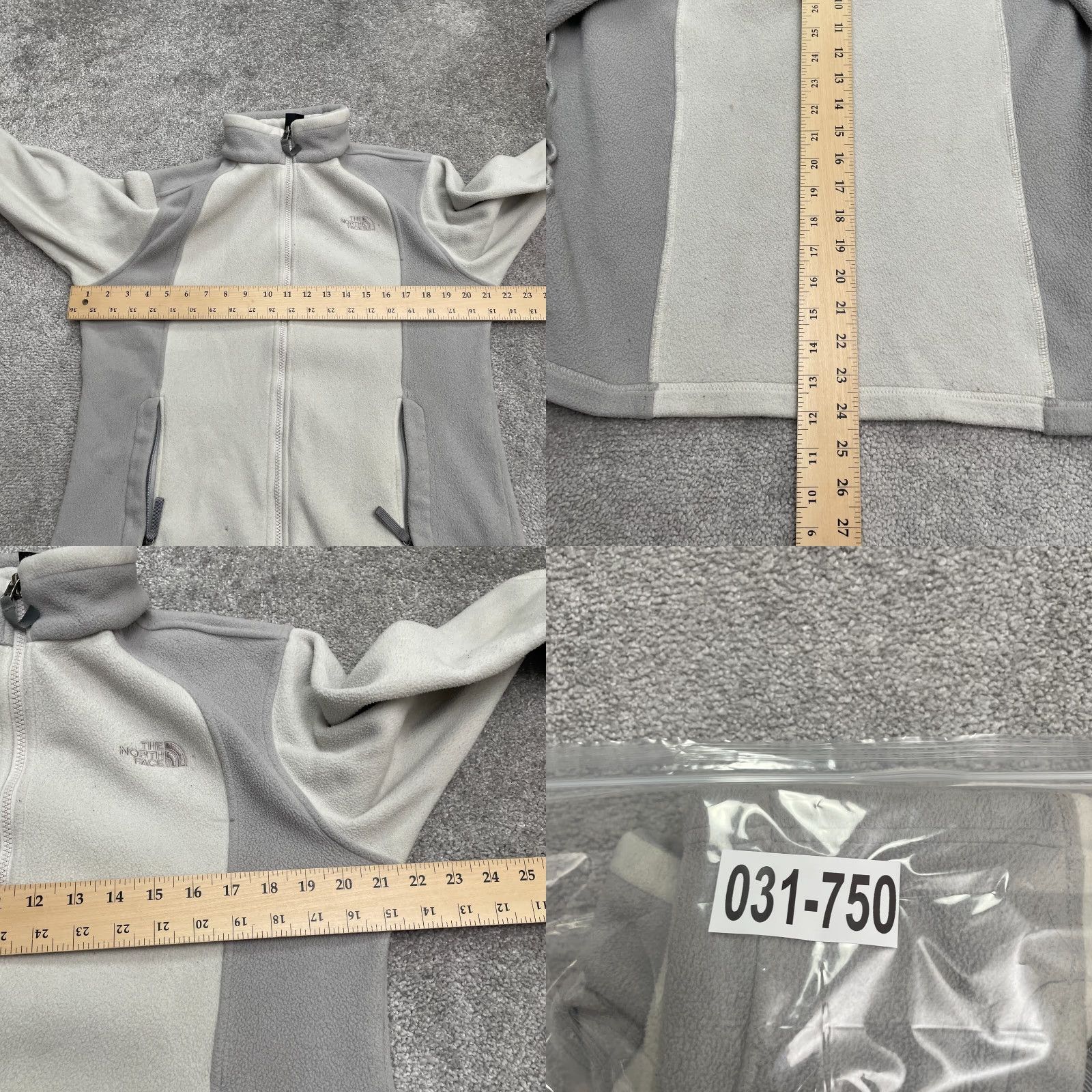 The North Face The North Face Khumbu Fleece Jacket Womens Medium Gray Full Zip Outdoor Hiking - Regular Fit, Solid, Jacket Size M / US 6-8 / IT 42-44 - 9 Thumbnail
