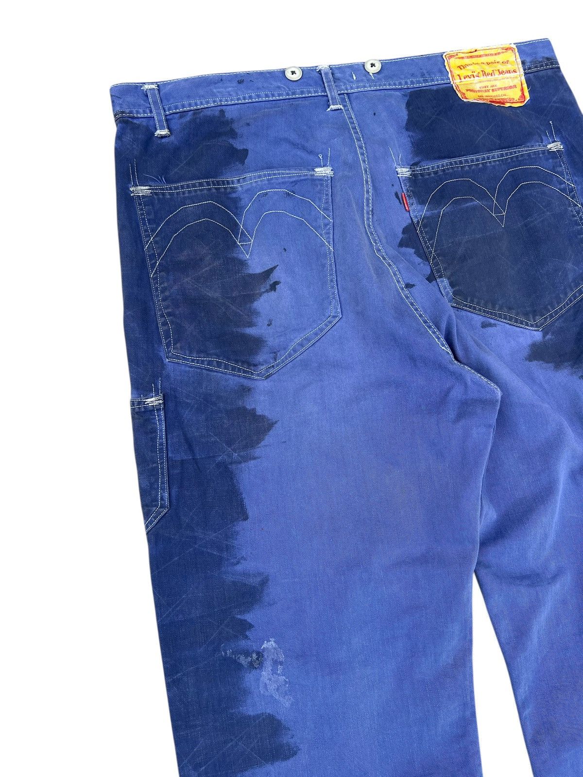 Levi's Archive 2003 Levi’s Red HOLDEN Waxed Stains Cotton Work Pant Size US 34 / EU 50 - 15 Thumbnail