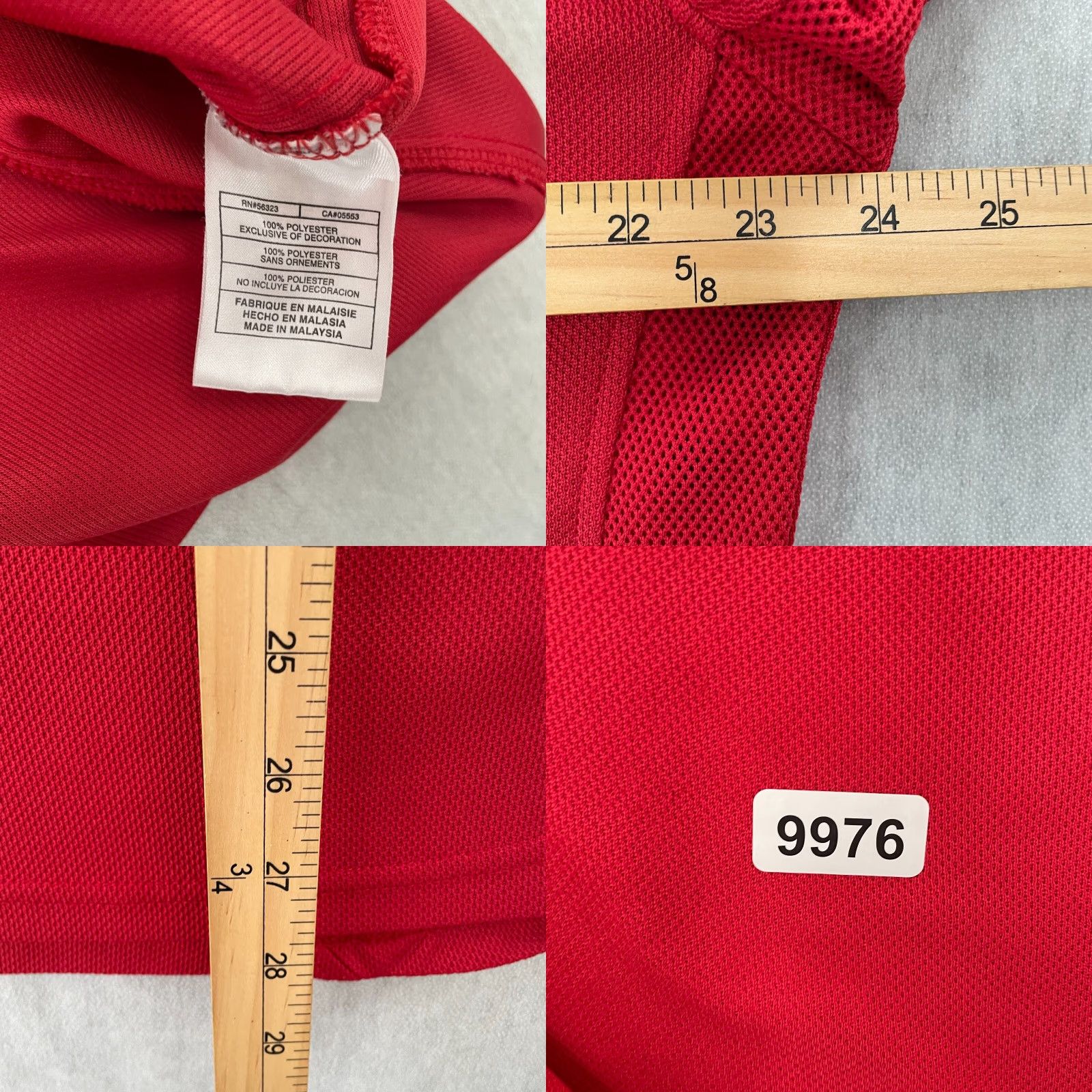 Nike VINTAGE Nike Goalie Jersey Shirt Adult Large Red 1972 Retro Soccer Logo Mens L Size US L / EU 52-54 / 3 - 8 Thumbnail