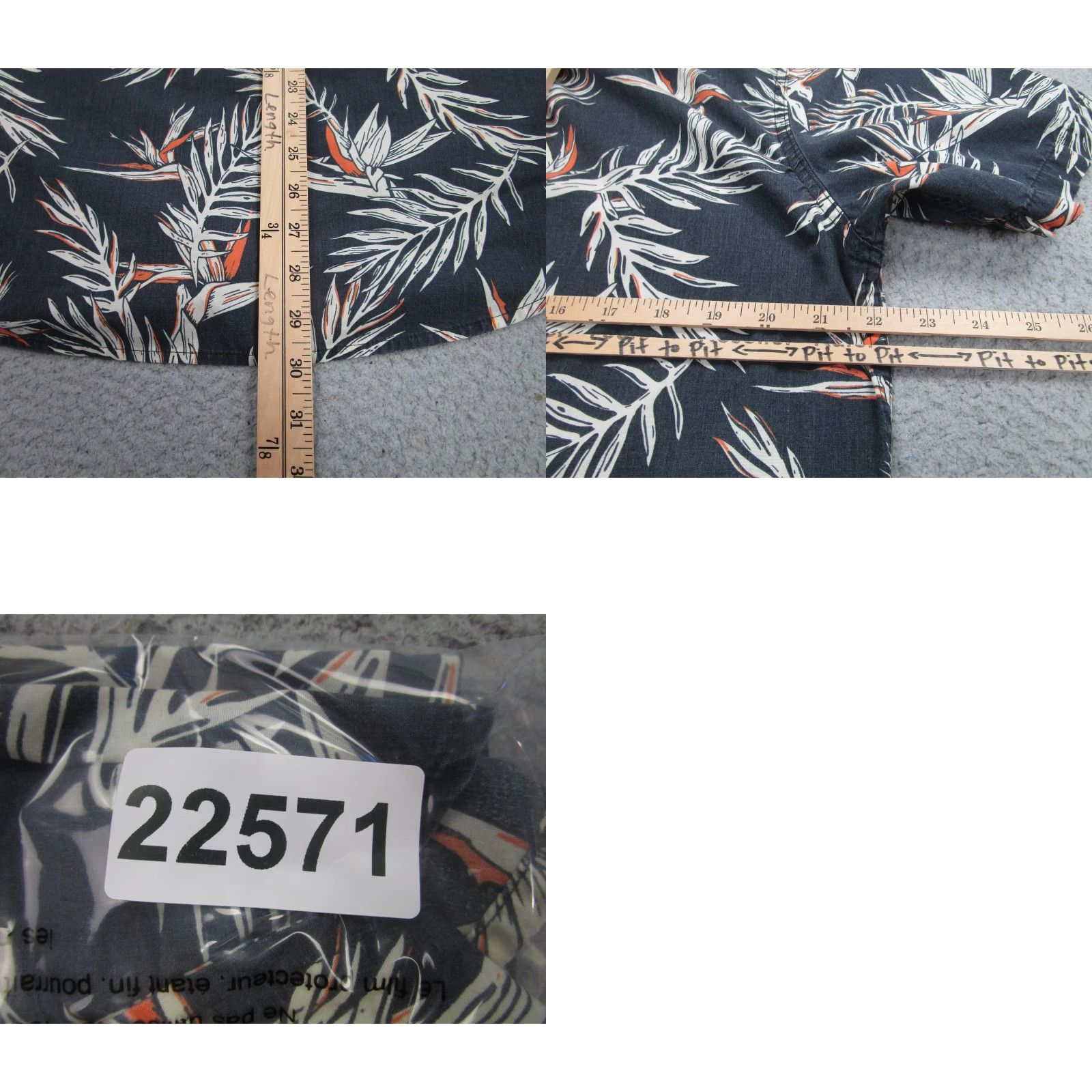 Levi's VINTAGE Levis Shirt Mens XL Blue Hawaiian Tropical Floral Birds Paradise Button Front Size US XL / EU 56 / 4 - 8 Thumbnail