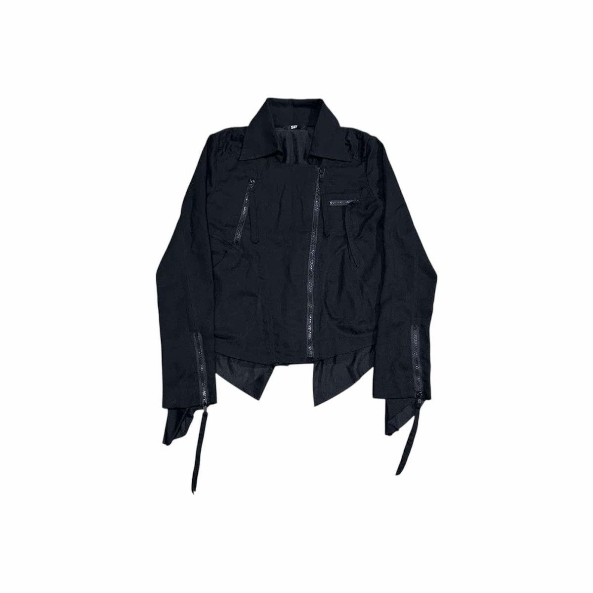 If Six Was Nine × Japanese Brand 🔥Sick Y2K Sly Asymmetric Jacket Double Layer Cinch Size US S / EU 44-46 / 1 - 3 Thumbnail