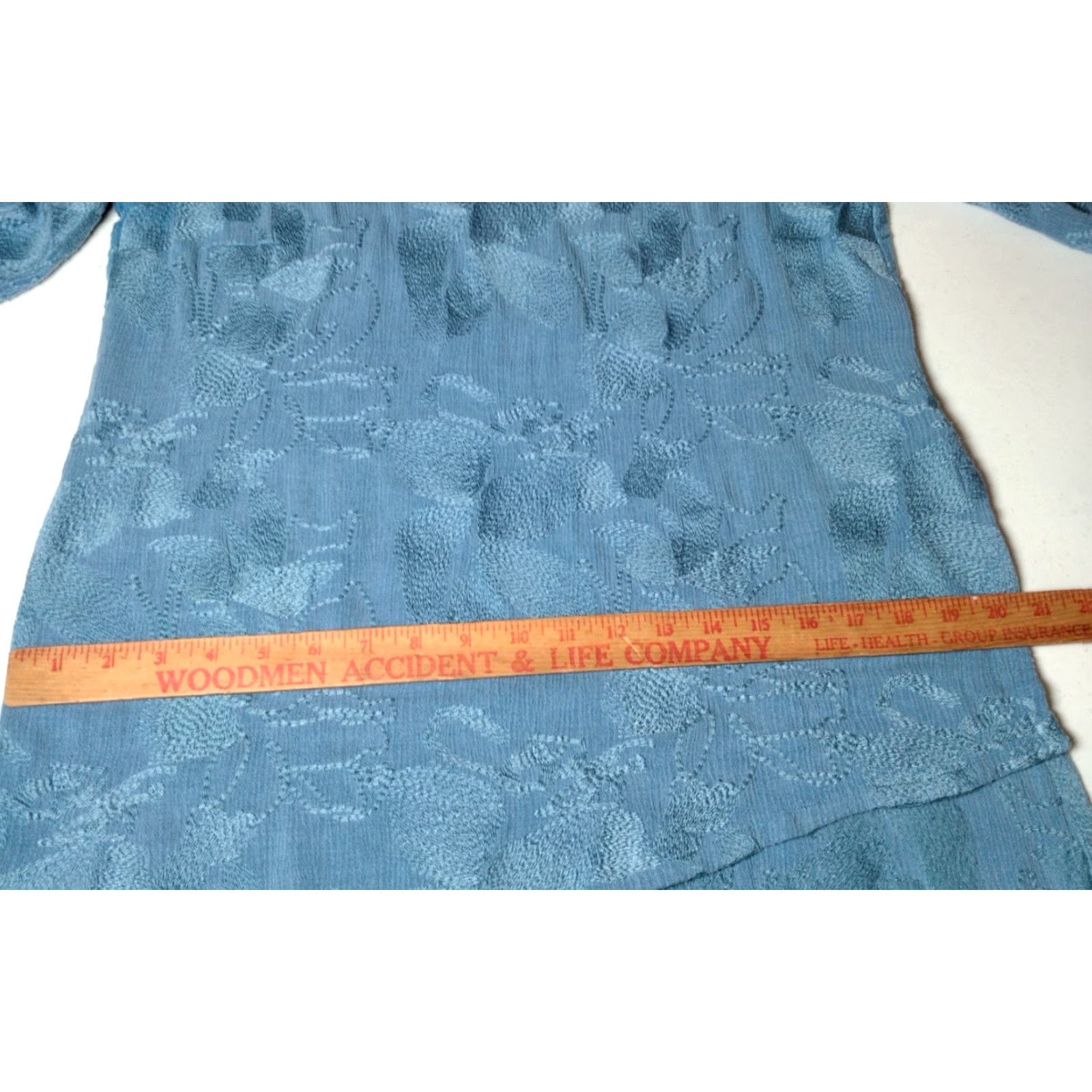Soft Surroundings Soft Surroundings Shirt Tunic S Blue Embroidered Asymmetrical Lagenlook Boho Beachy Coastal Lightweight Size S / US 4 / IT 40 - 6 Thumbnail
