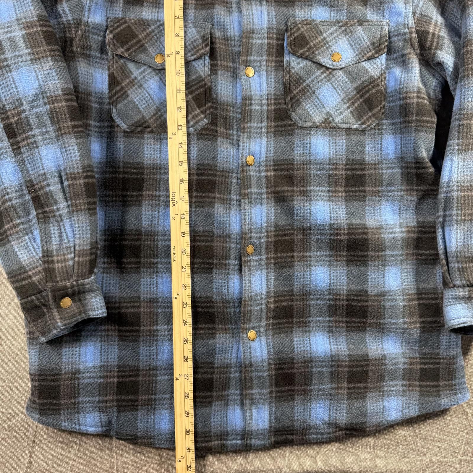 Other Maxxsel Jacket Men's L Blue Flannel Outerwear Sherpa Size US L / EU 52-54 / 3 - 3 Thumbnail