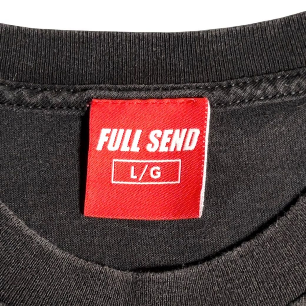 Spell Full Send Shirt Black Colorful Nelk T-Shirt Adult LARGE Long Sleeve Crew Neck Cotton Men Front Graphic Size US L / EU 52-54 / 3 - 4 Thumbnail