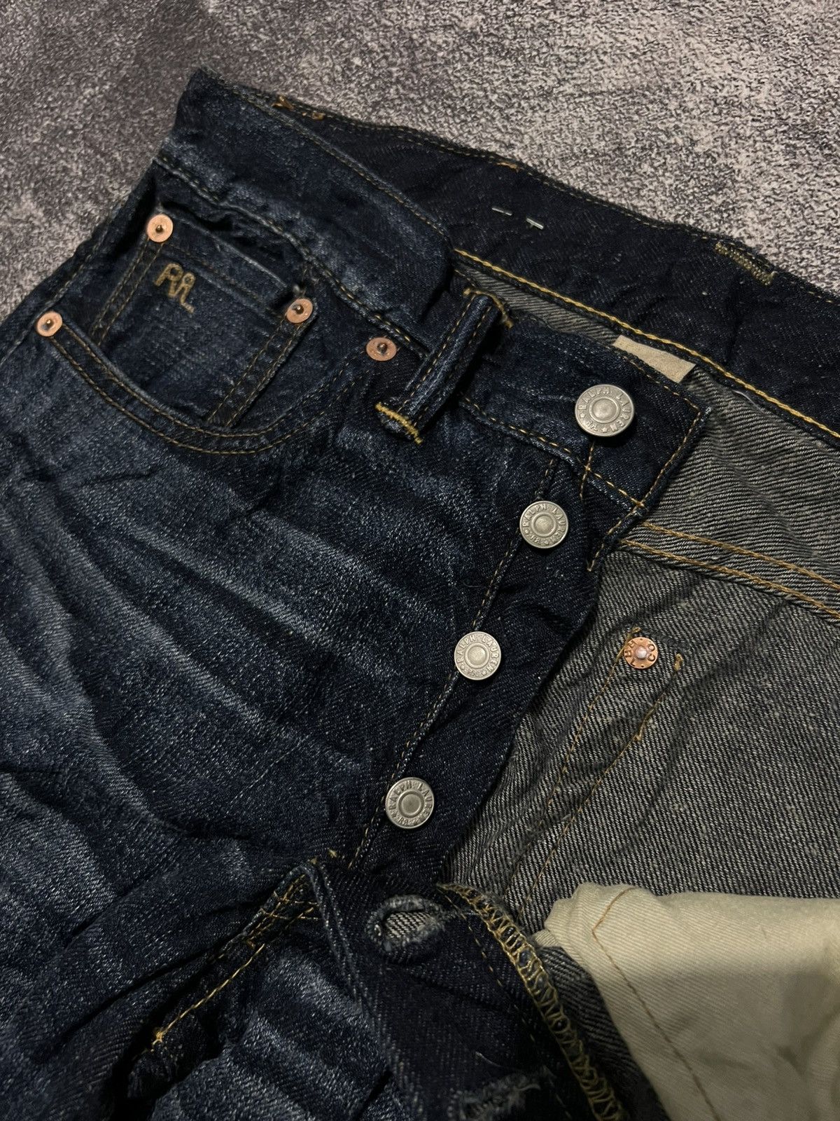 RRL Ralph Lauren Double RL Slim Fit Japan Woven Selvedge Denim Size US 30 / EU 46 - 5 Thumbnail