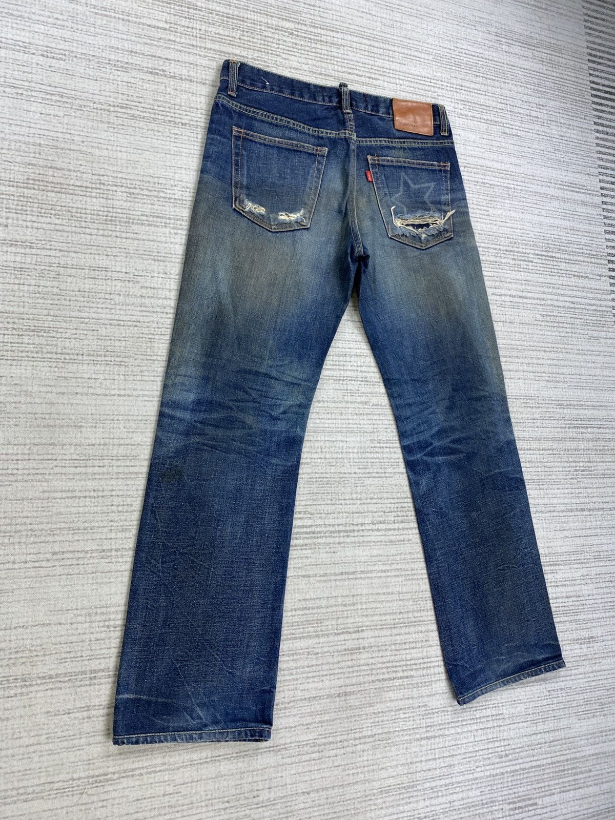 Hysteric Glamour × Vintage Vintage L’Selvage Jeans Distressed Denim Pants Size US 31 - 5 Thumbnail