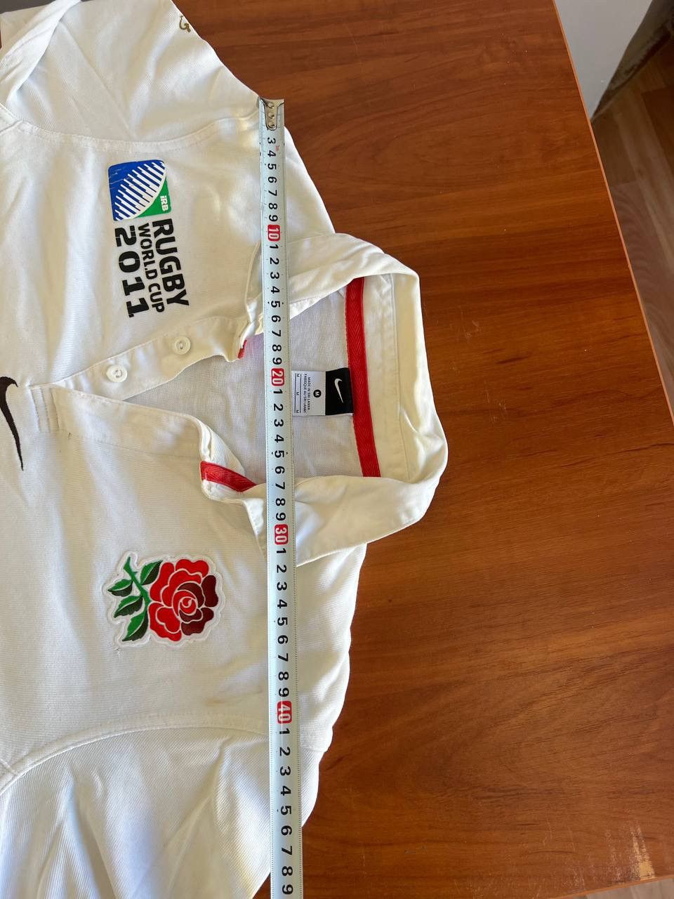 2011 ENGLAND TEAM IRB WORLD CUP RUGBY JERSEY RARE SHIRT SZ M