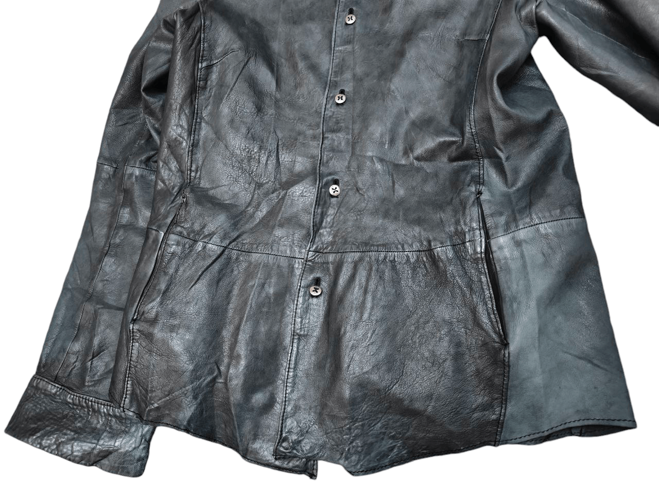 Japanese Brand Mac Phee Tomorrowland Leather Jacket Size XS / US 0-2 / IT 36-38 - 3 Thumbnail