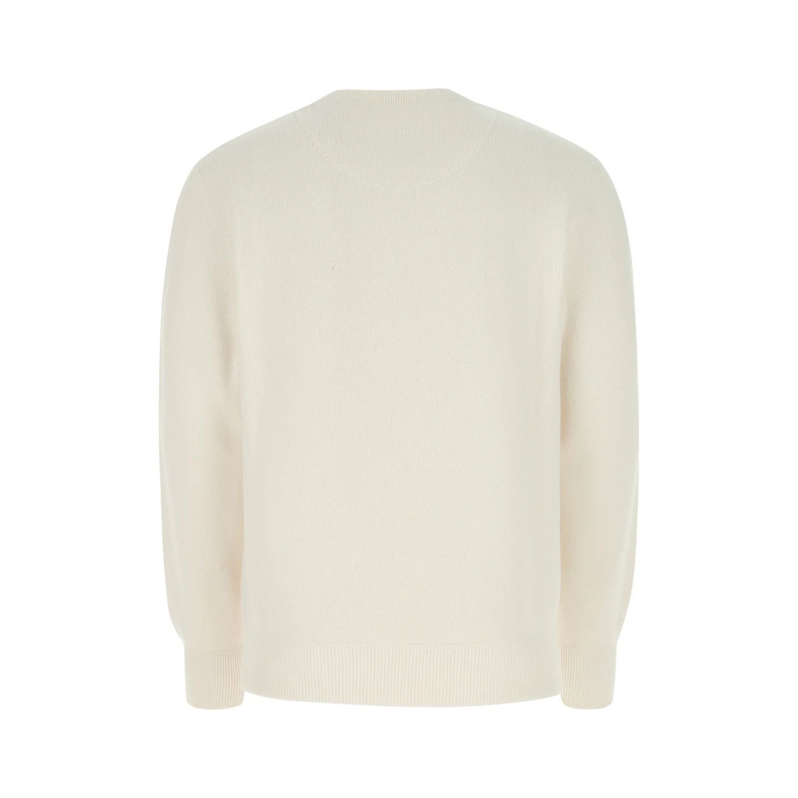 Prada PRADA Ivory Stretch Cashmere Blend Sweater New & Authentic ( Size US M / EU 48-50 / 2 - 2 Thumbnail