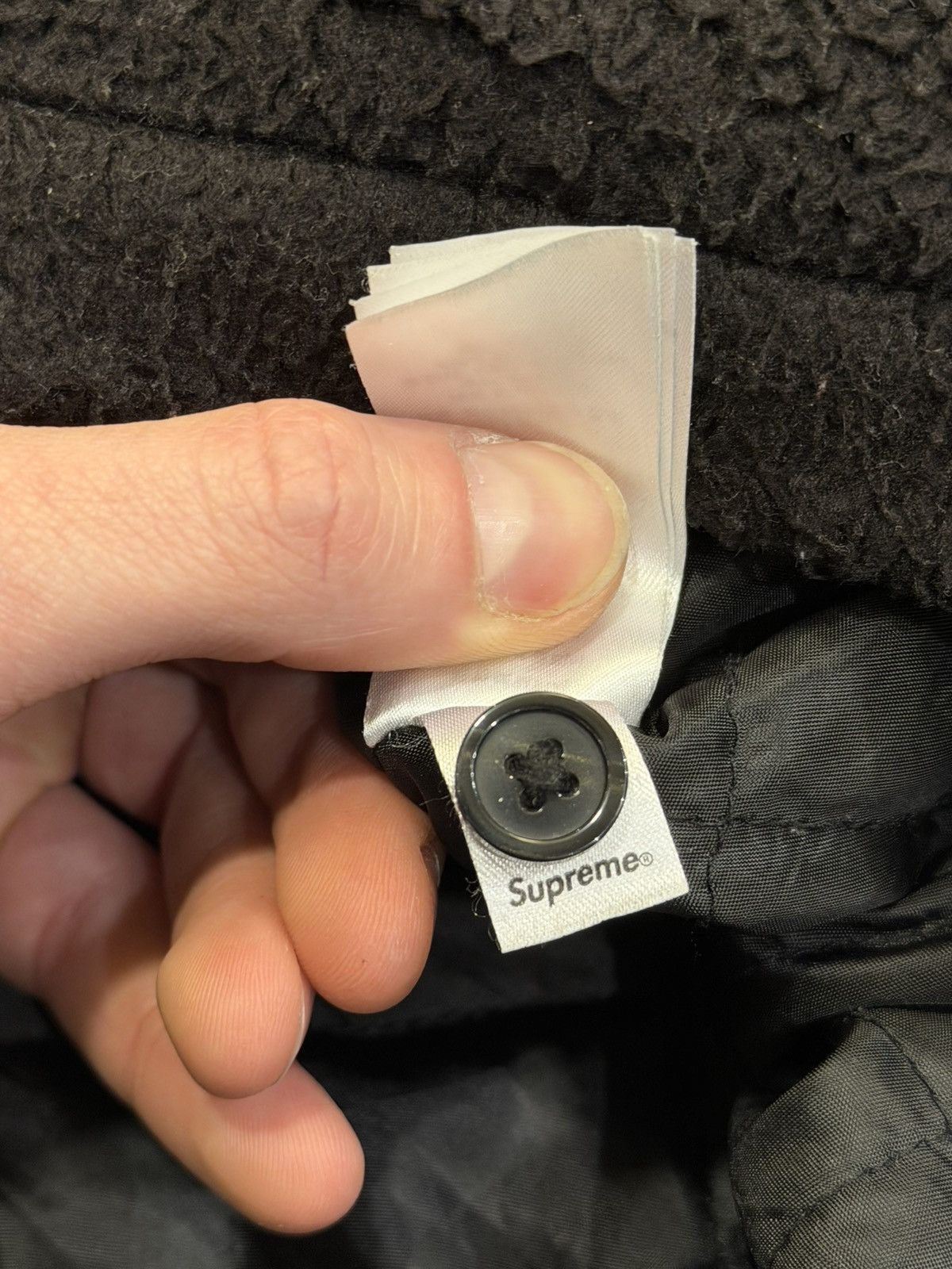 Supreme Supreme Fleece Zip Up Hoodie - Black Size US L / EU 52-54 / 3 - 9 Thumbnail