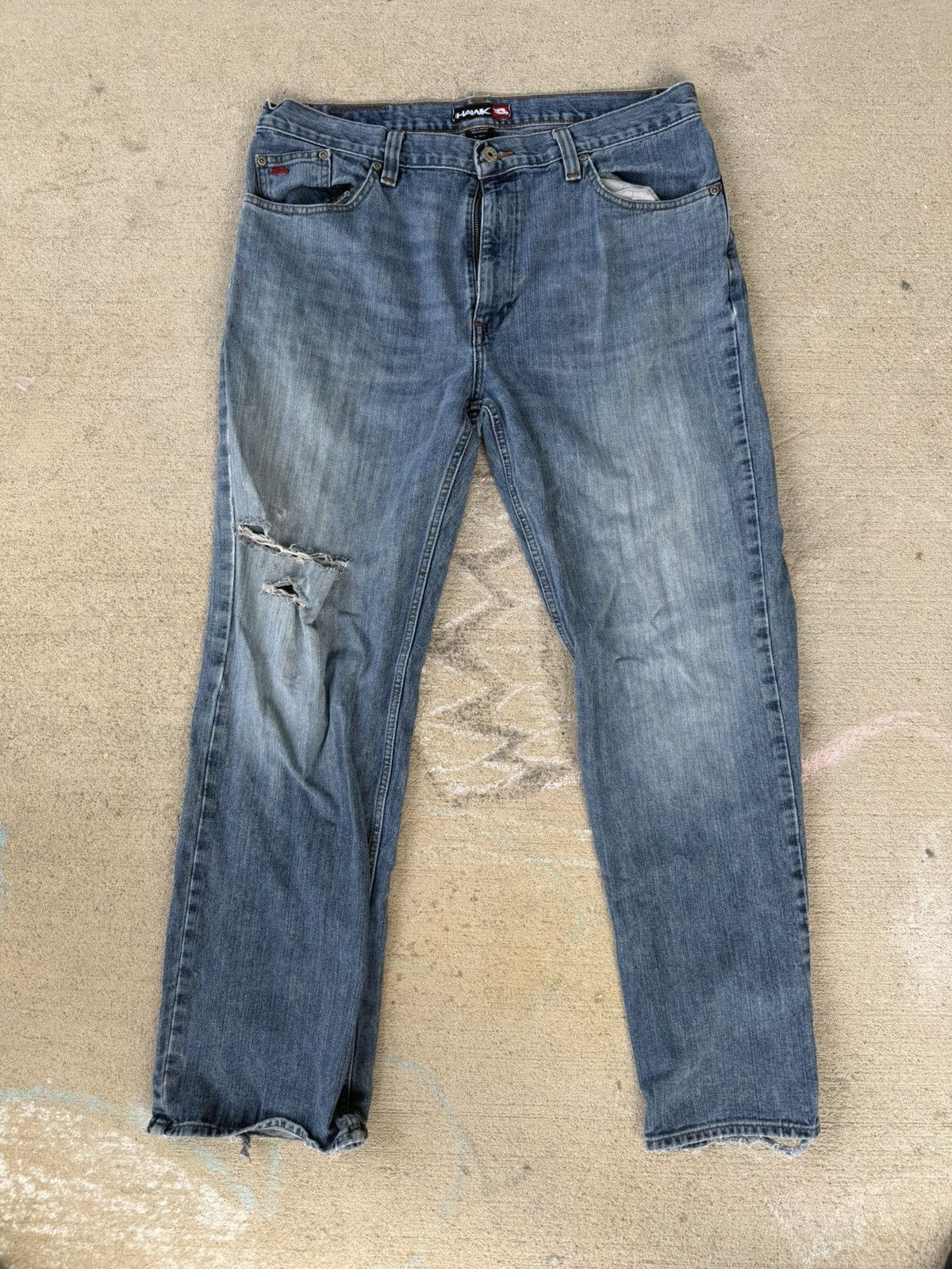 Hawk Vintage Y2K Tony Hawk Skateboarding Jeans Size US 36 / EU 52 - 1 Thumbnail