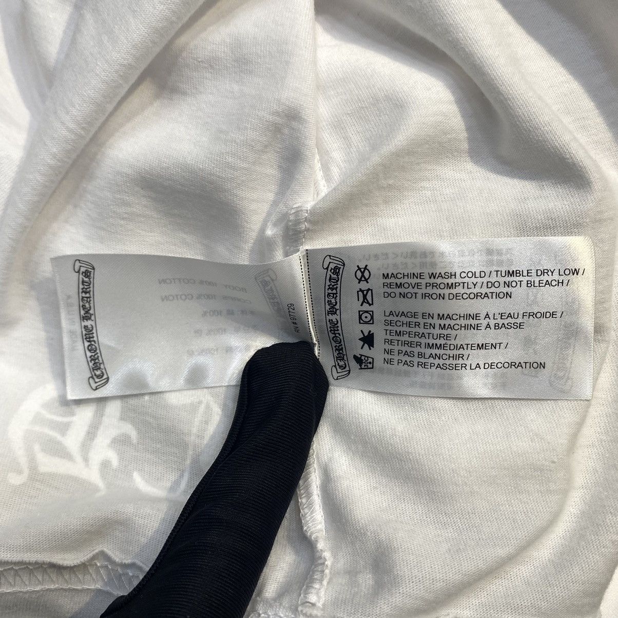 Chrome Hearts CHROME HEARTS black prints long sleeve white Size US L / EU 52-54 / 3 - 9 Thumbnail