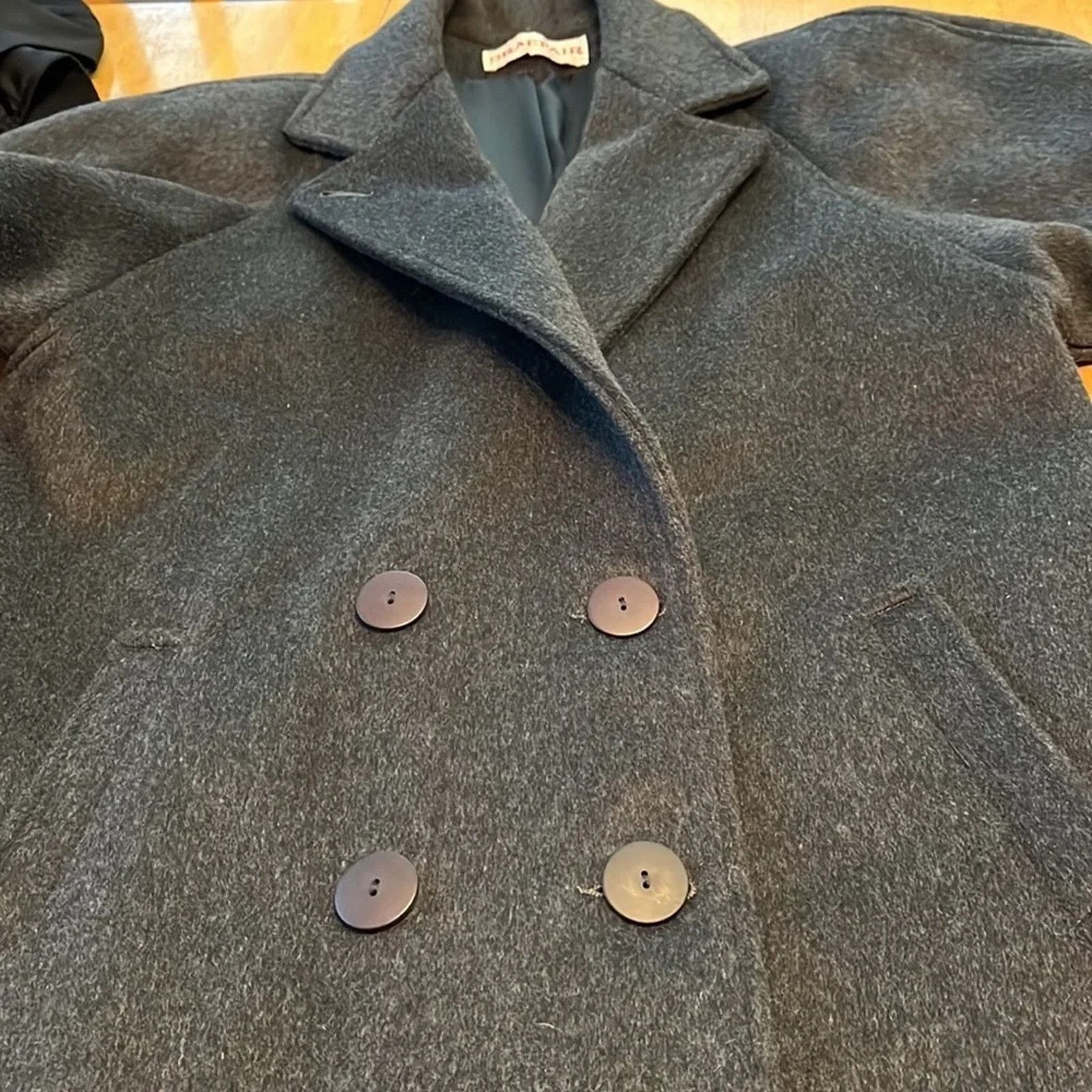 The Unbranded Brand Braeburn 100% wool lined double breasted overcoat, size11/12 Size M / US 6-8 / IT 42-44 - 7 Thumbnail