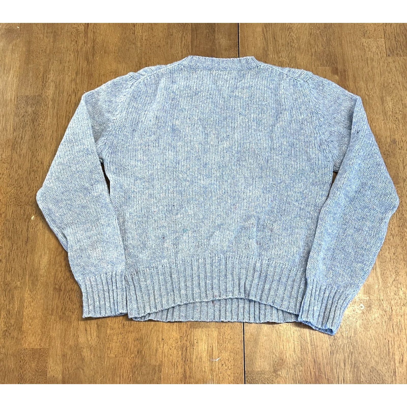 Vintage VINTAGE L. Simsbury Sweater M All Pure Wool 80s Blue Women’s Size M / US 6-8 / IT 42-44 - 2 Thumbnail