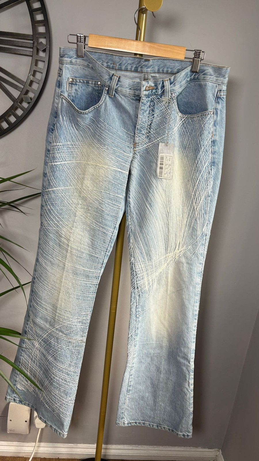 Iceberg [ARCHIVE] Iceberg Gilmar Embroidered Jeans - NWT - Size 31 Size 31" - 1 Thumbnail