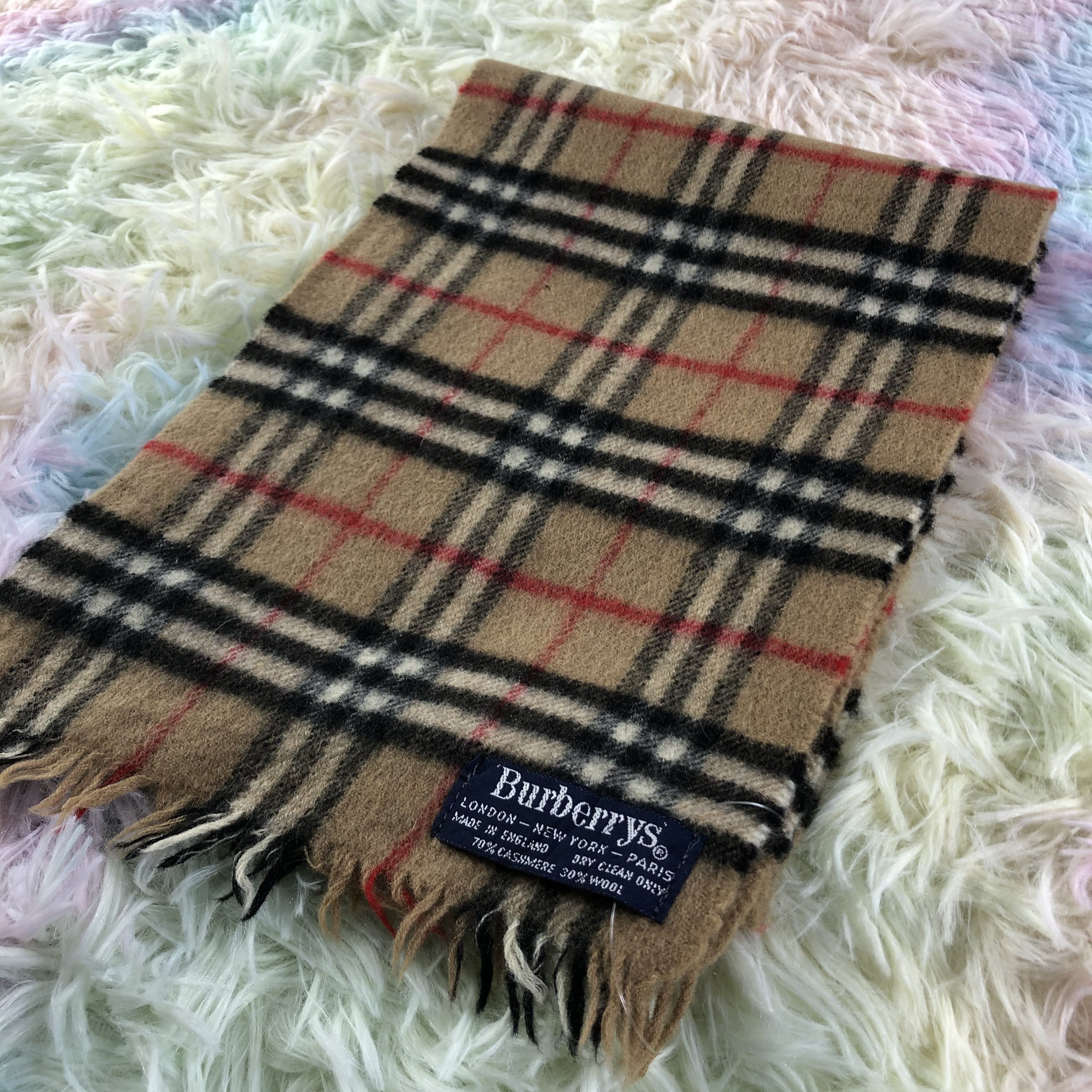 Burberry × Vintage Burberry Scarf / Muffler / Neckwear - KM412 Size ONE SIZE - 3 Thumbnail