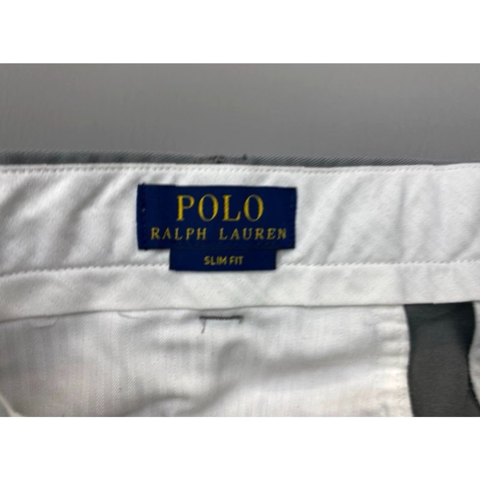 Polo Ralph Lauren Polo Ralph Lauren Chino Pants Mens 35x32 Gray 100% Cotton Slim Fit 8436 Size US S / EU 44-46 / 1 - 4 Thumbnail