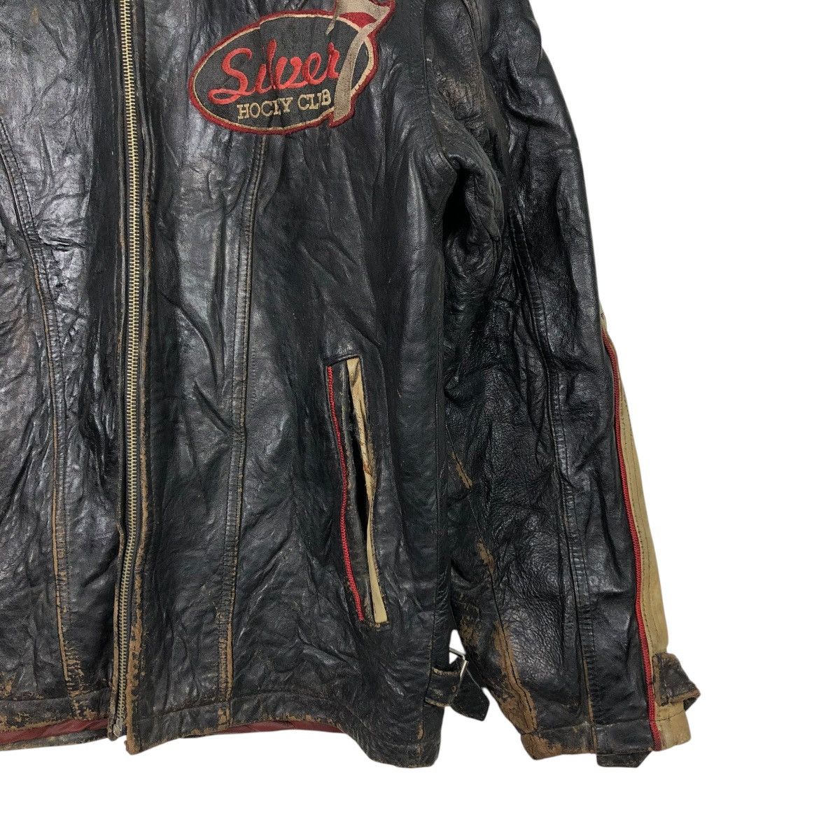 Avirex 🔥VINTAGE VARSITY LEATHER JACKET AVIREX USA SILVER HOCKEY Size US S / EU 44-46 / 1 - 7 Thumbnail