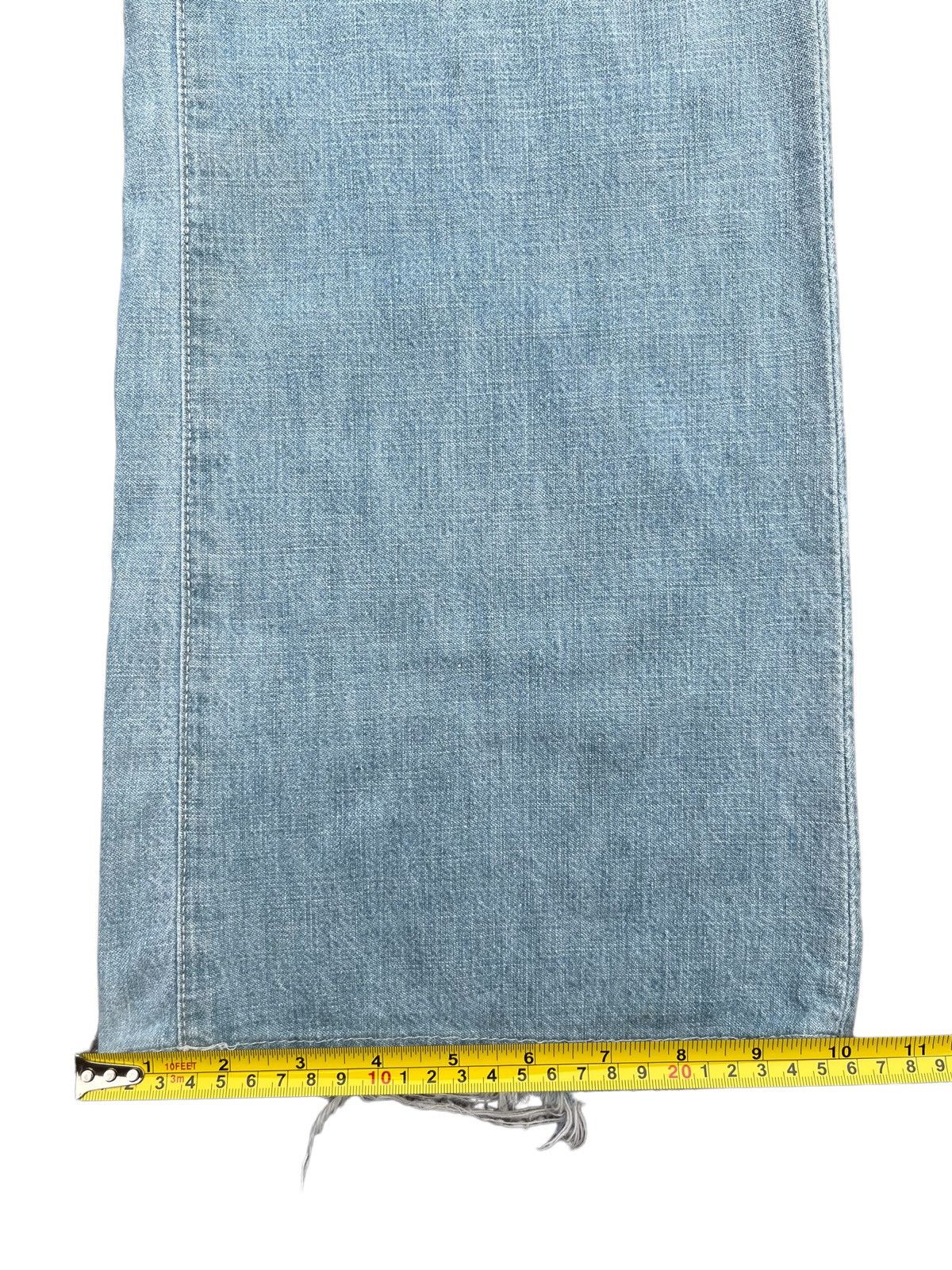 Guess Vintage Y2K Guess Made in Usa Blue Washed Frayed Flare Jeans Size US 34 / EU 50 - 19 Thumbnail