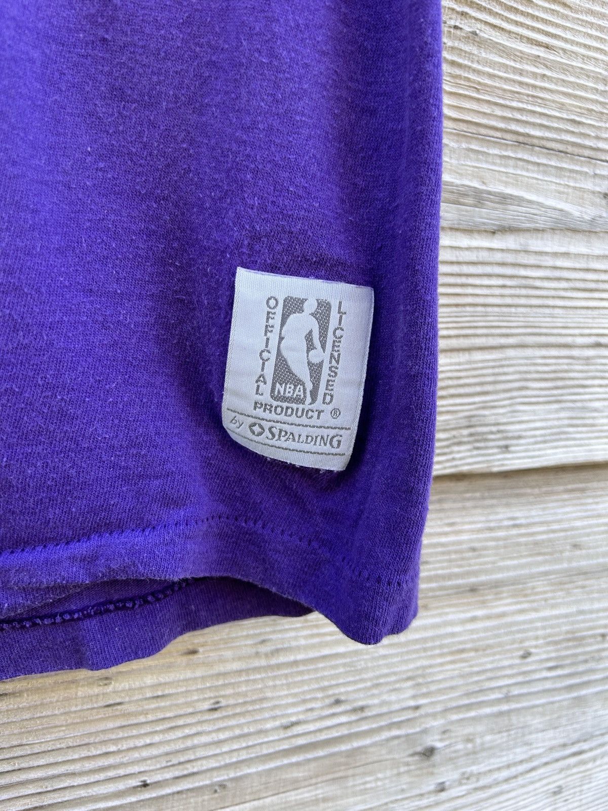 NBA 90s Vintage Salem 1990 Lakers NBA Single Stitch By Spalding Size US M / EU 48-50 / 2 - 7 Thumbnail