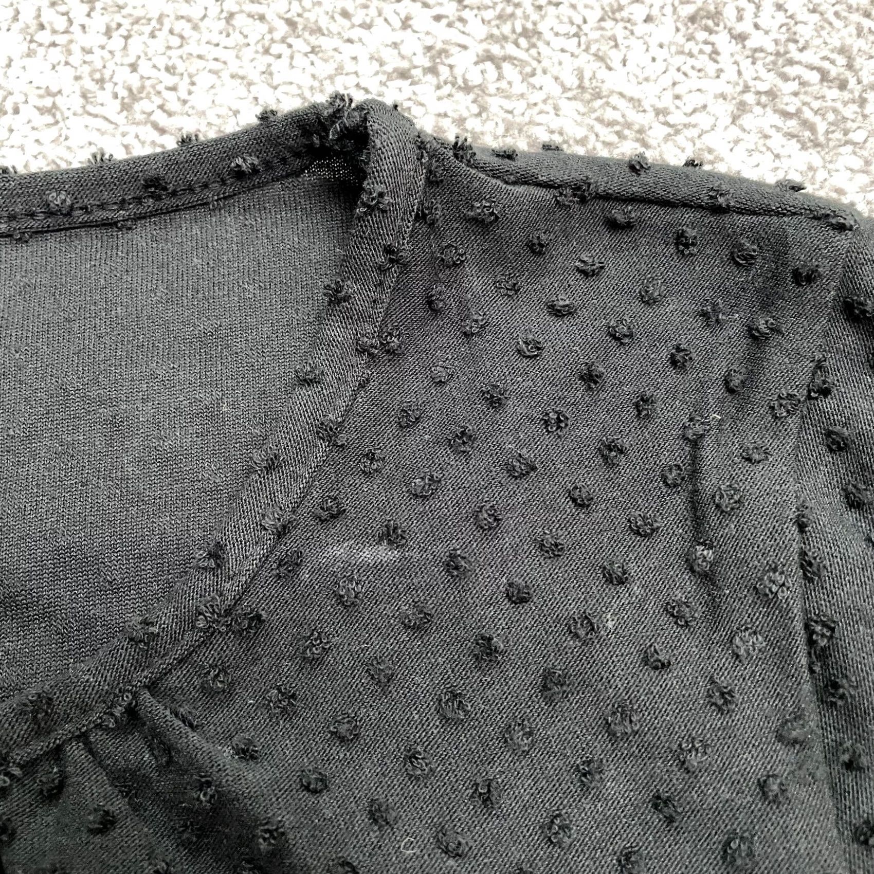 J.Crew J.CREW Blouse Shirt Womens XXS Black Poet Sleeve Pleated Round Neck Tunic Classic Knit Satin? Size XXS / US 00 / IT 34 - 7 Thumbnail
