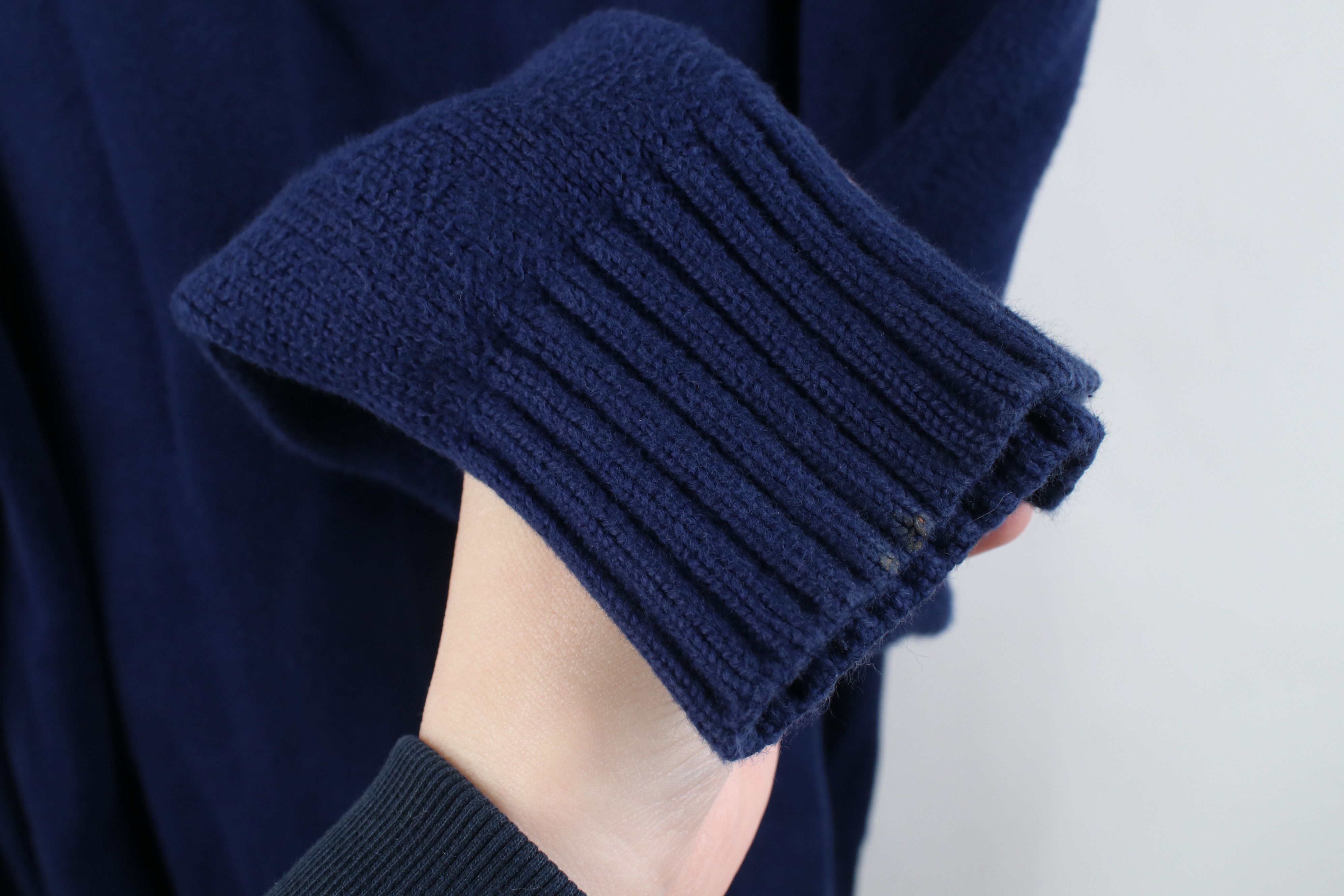 Polo Ralph Lauren Vintage 90s Ralph Lauren Knit 1/4 Zip Pullover Sweater Blue Size US L / EU 52-54 / 3 - 8 Thumbnail